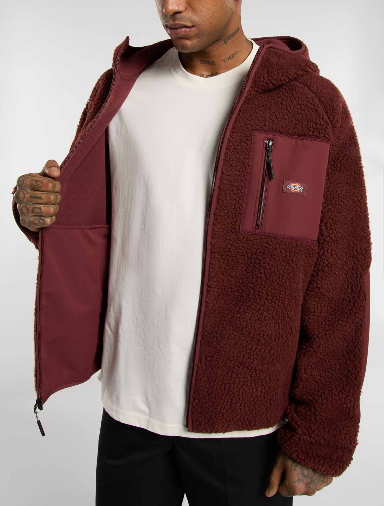 DICKIES - CENTRAL HIGH PILE HOODED ANDORRA