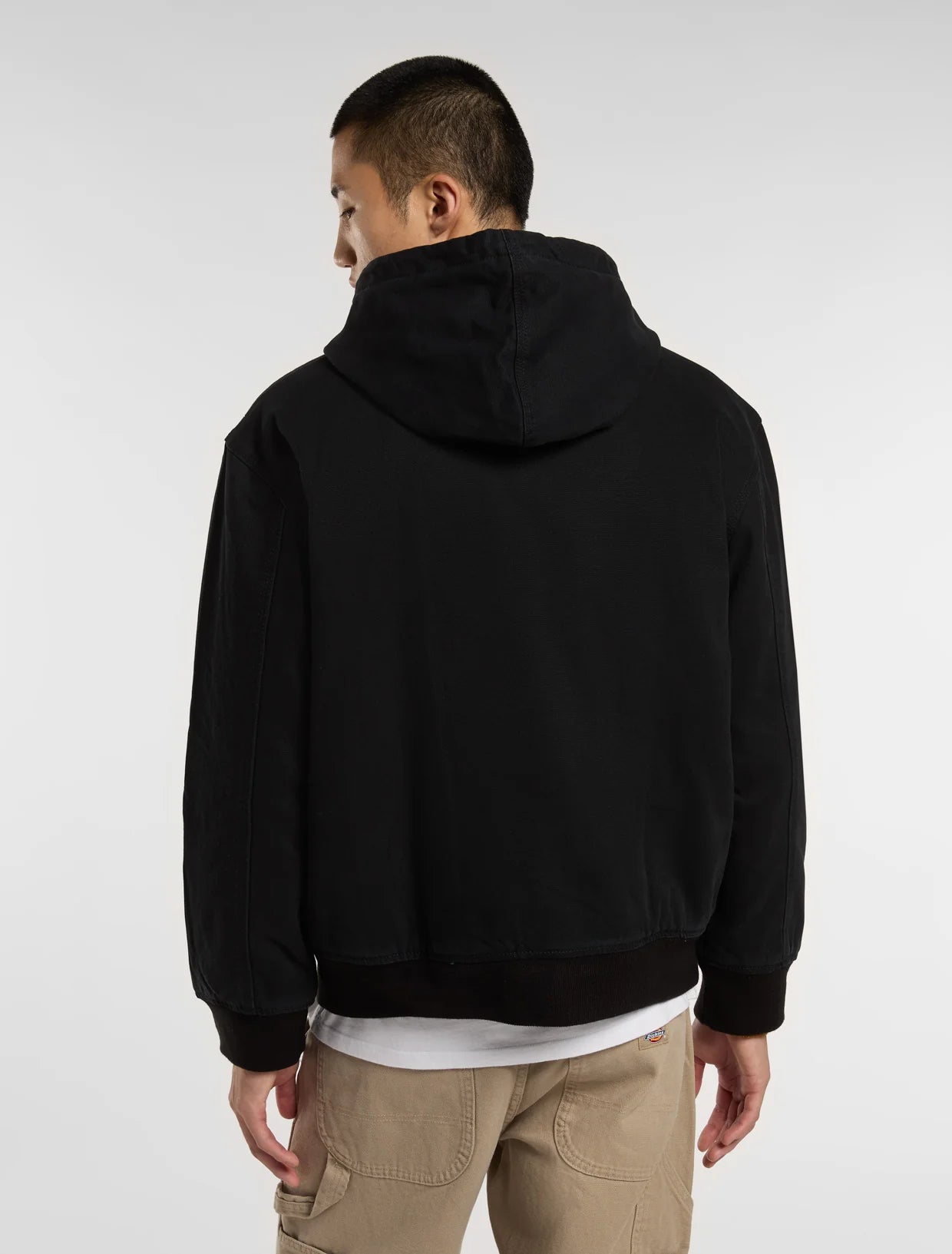 DICKIES - HILHAM HOODED CANVAS JACKET BLACK