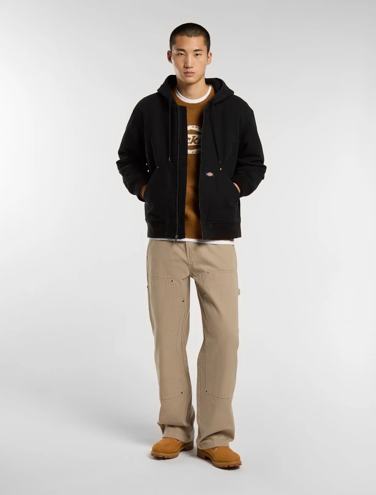 DICKIES - HILHAM HOODED CANVAS JACKET BLACK
