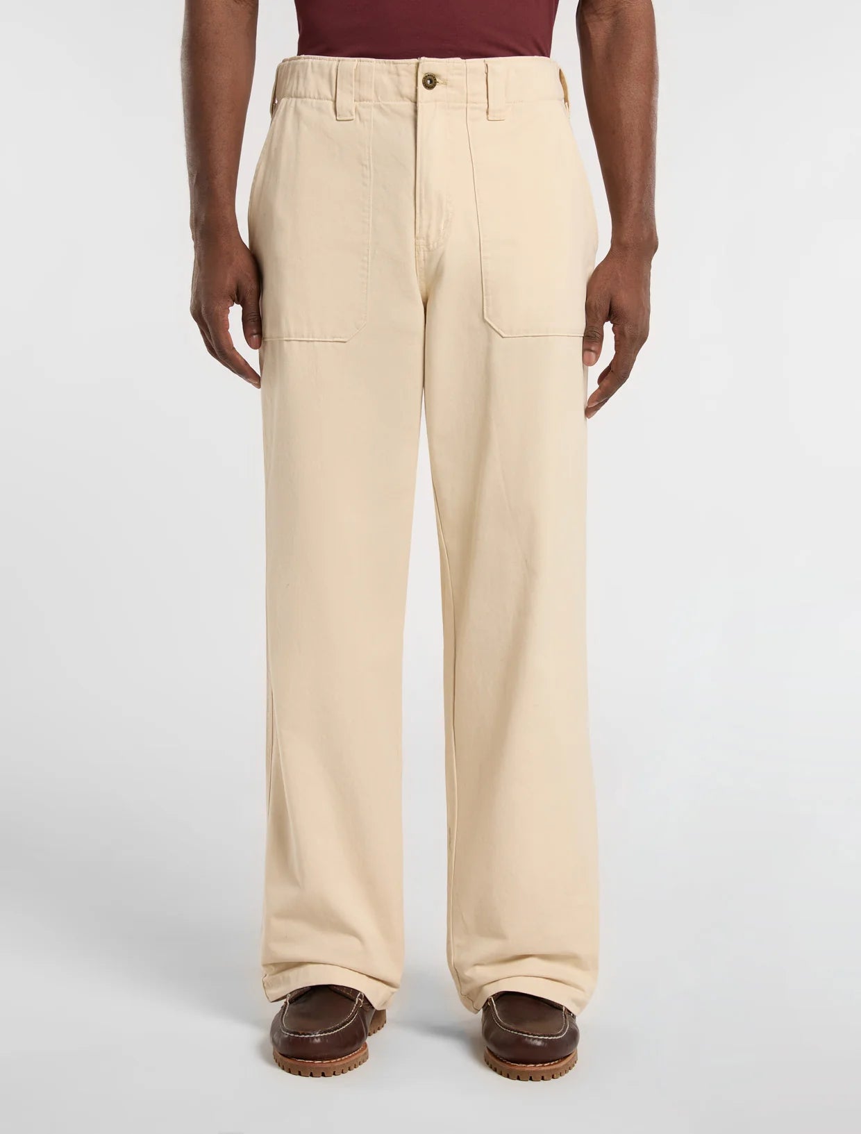 PANTALONI TRUCK IN COTONE SABBIA
