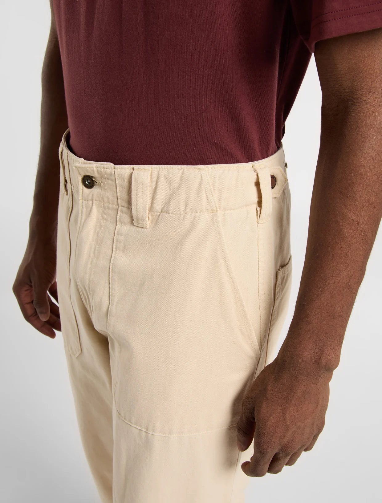 PANTALONI TRUCK IN COTONE SABBIA