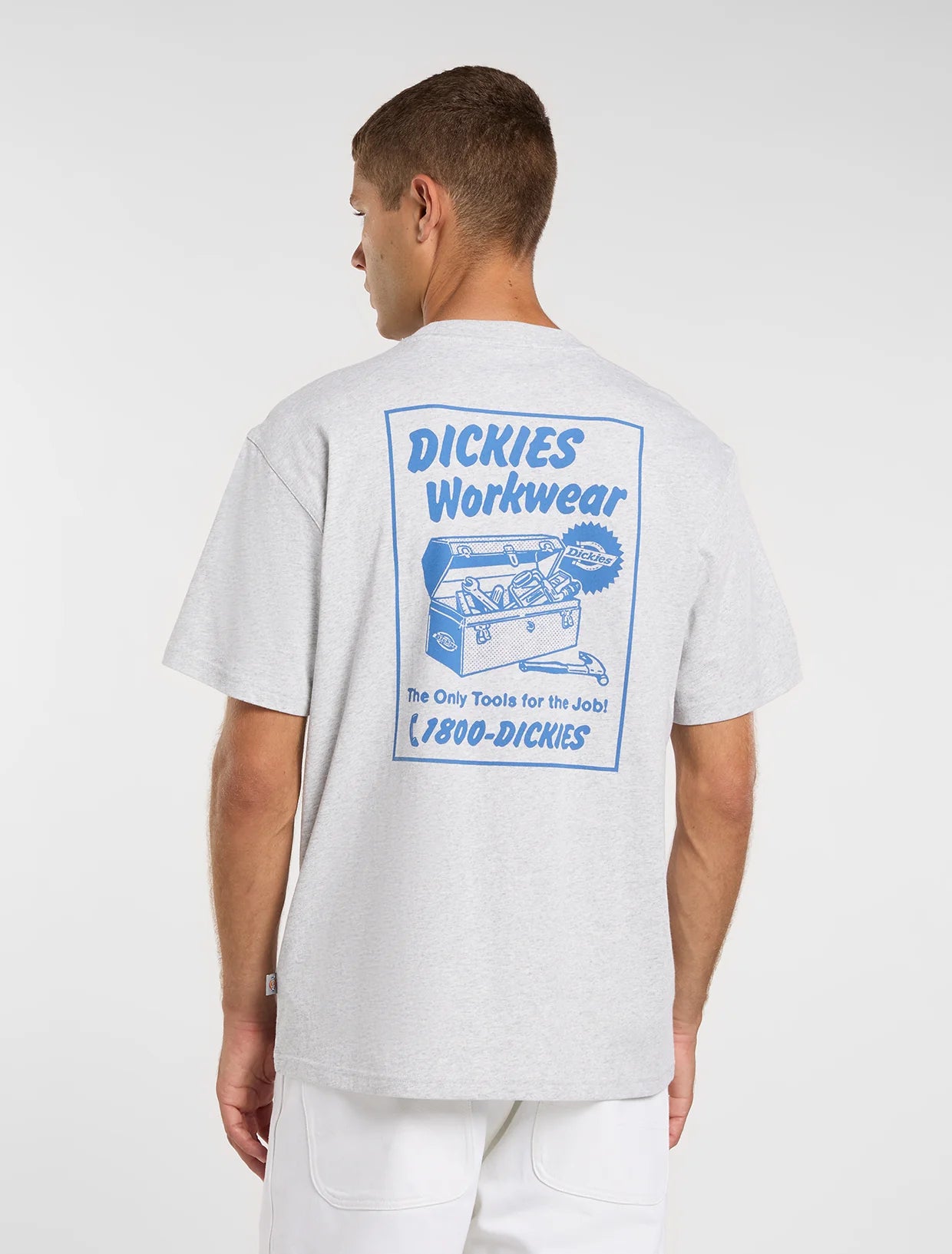 T-SHIRT DRY RIDGE IN COTONE GRIGIO CHIARO