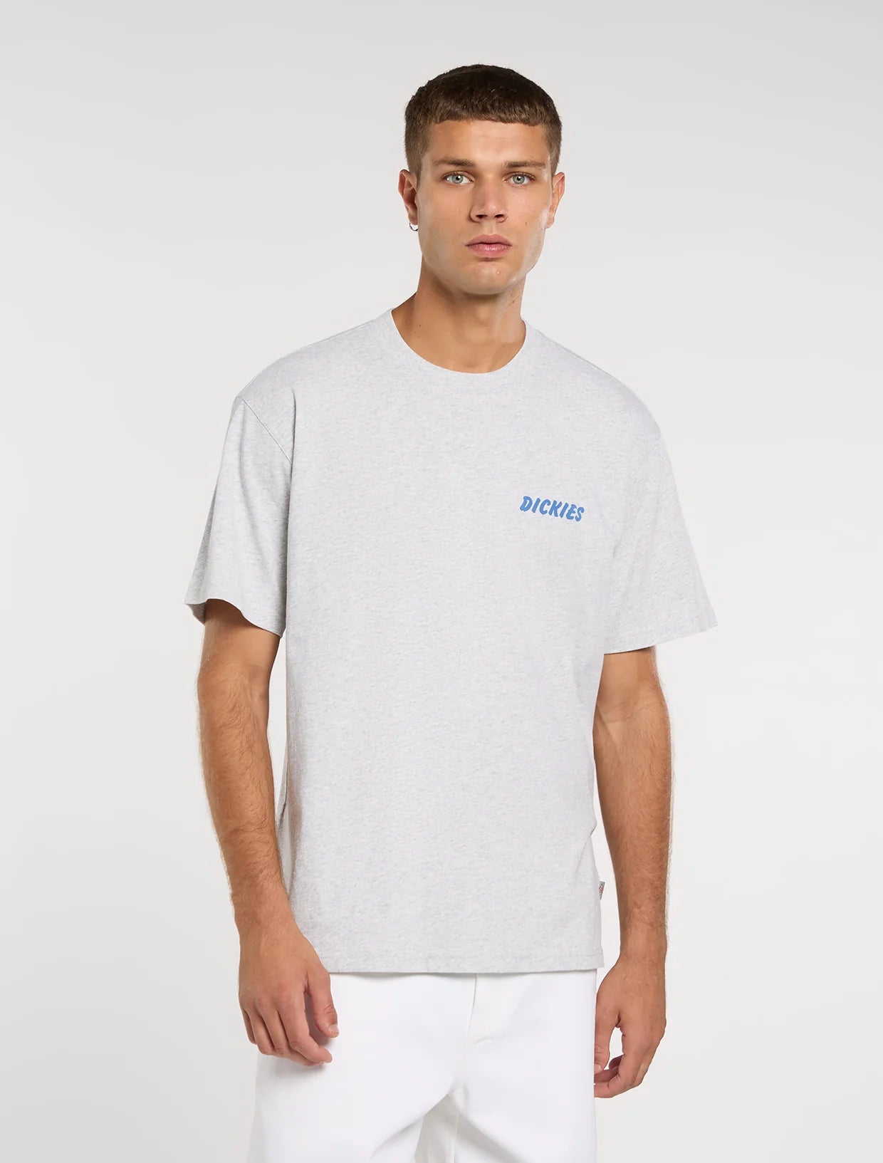 T-SHIRT DRY RIDGE IN COTONE GRIGIO CHIARO
