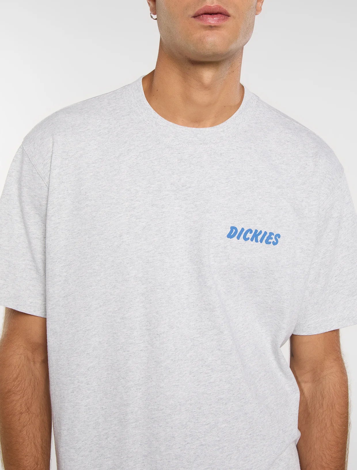 T-SHIRT DRY RIDGE IN COTONE GRIGIO CHIARO