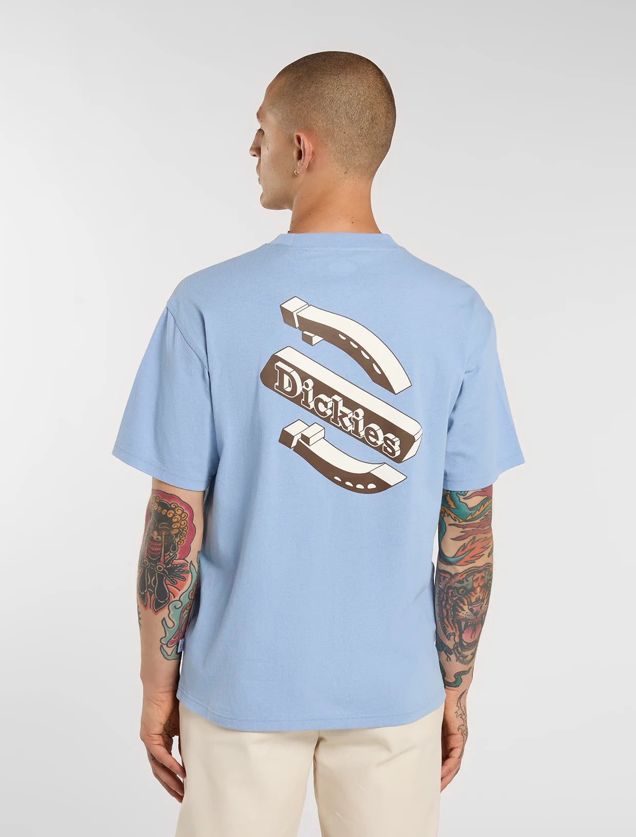 T-SHIRT THORNVILLE IN COTONE BLU CIELO