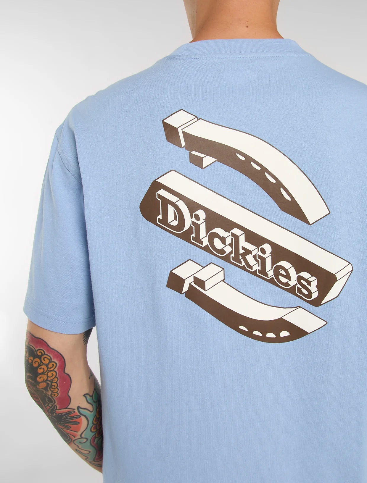 T-SHIRT THORNVILLE IN COTONE BLU CIELO