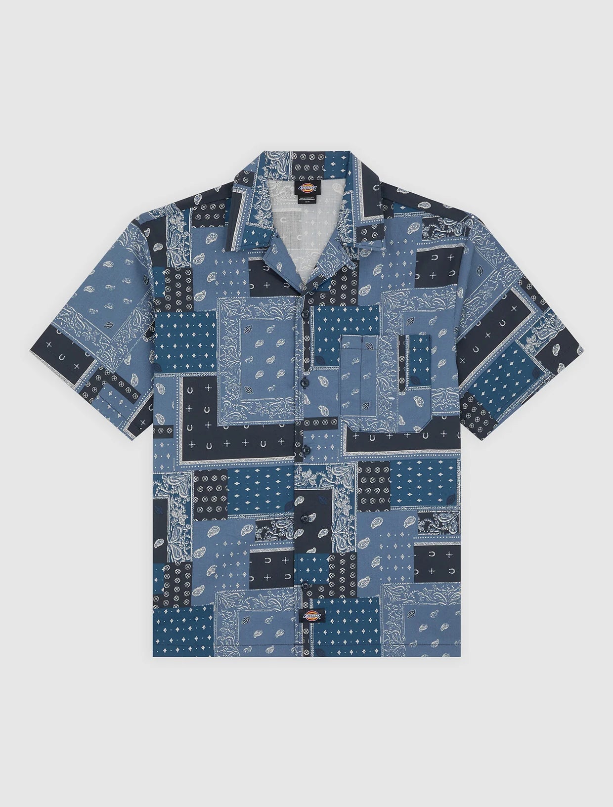 CAMICIA A MANICHE CORTE GLANDORF BLU NAVY SCURO
