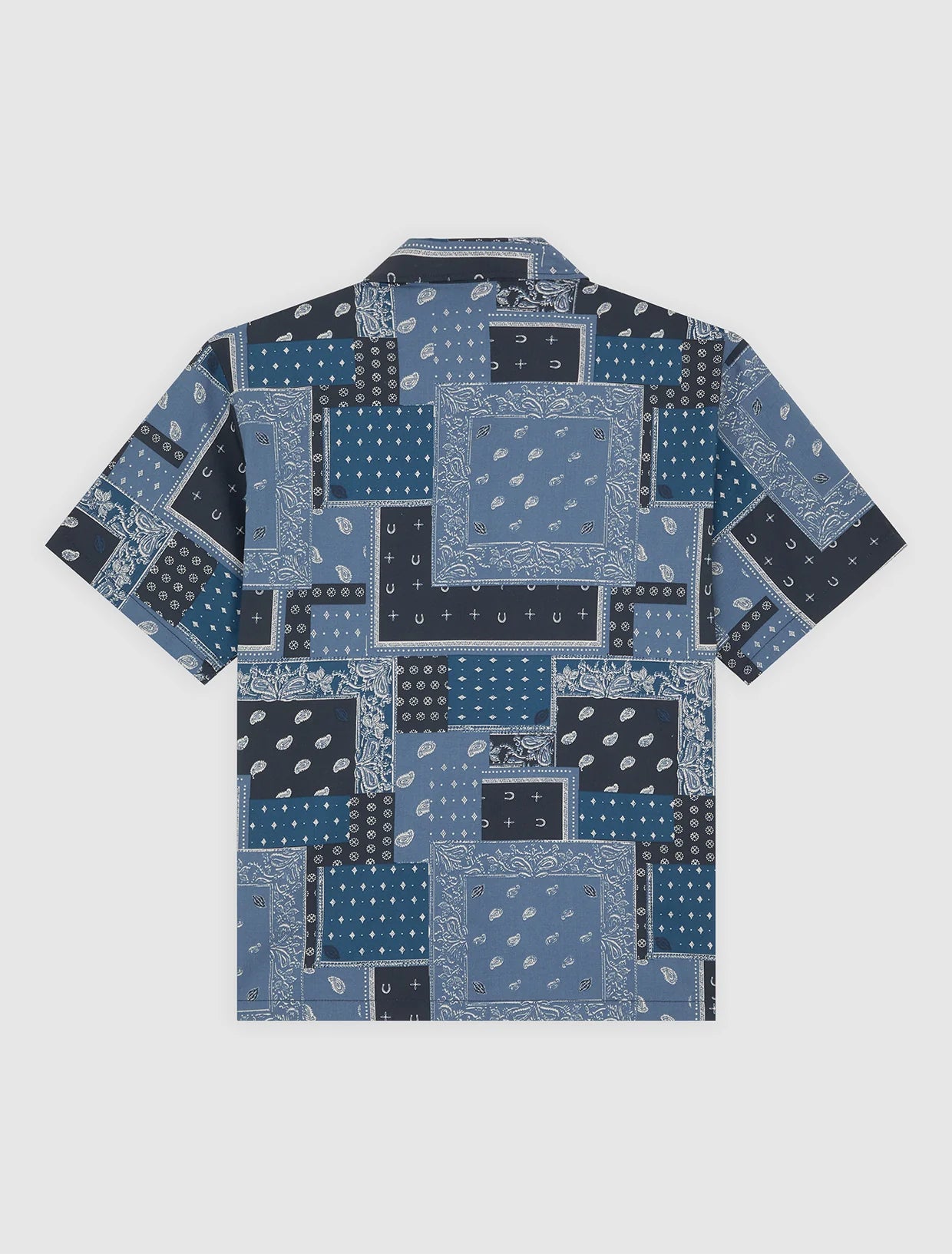 CAMICIA A MANICHE CORTE GLANDORF BLU NAVY SCURO