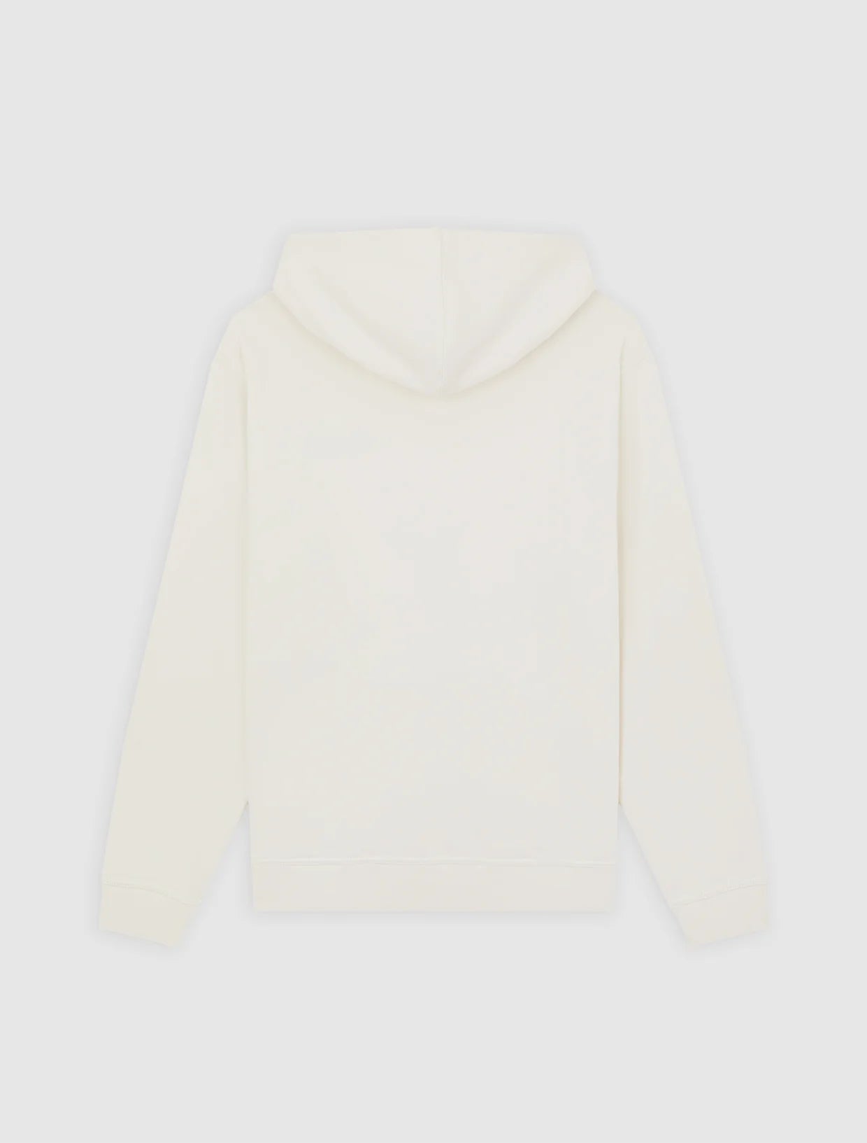 FELPA CON CAPPUCCIO IN COTONE ECRU