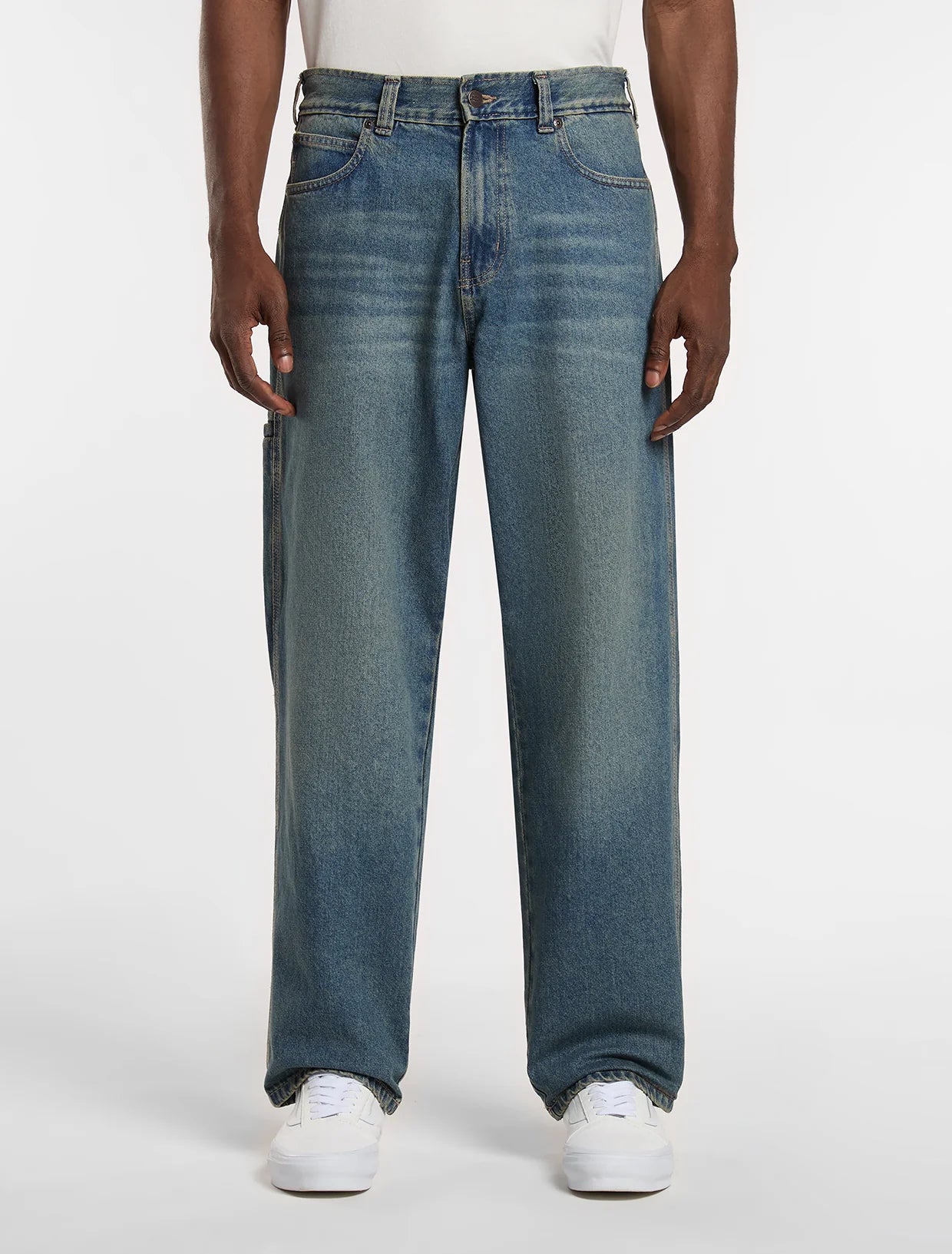 JEANS BAGGY TAPERED BLU TINTO KHAKI