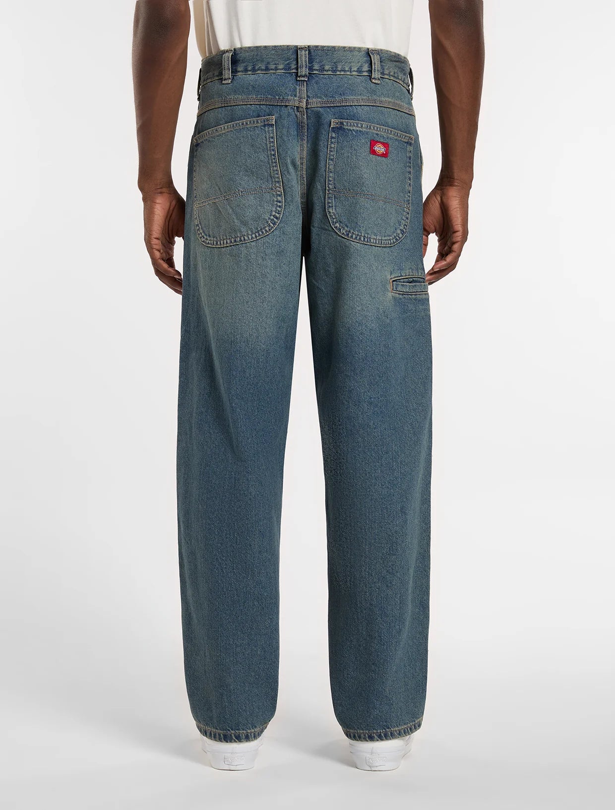 JEANS BAGGY TAPERED BLU TINTO KHAKI