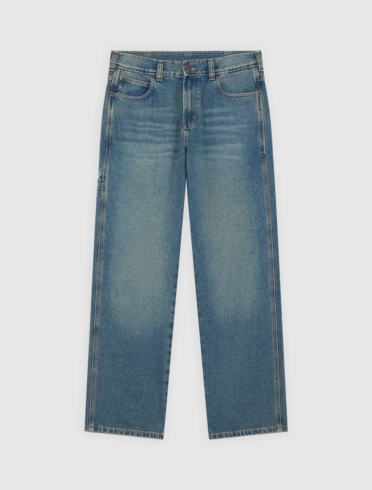 JEANS BAGGY TAPERED BLU TINTO KHAKI