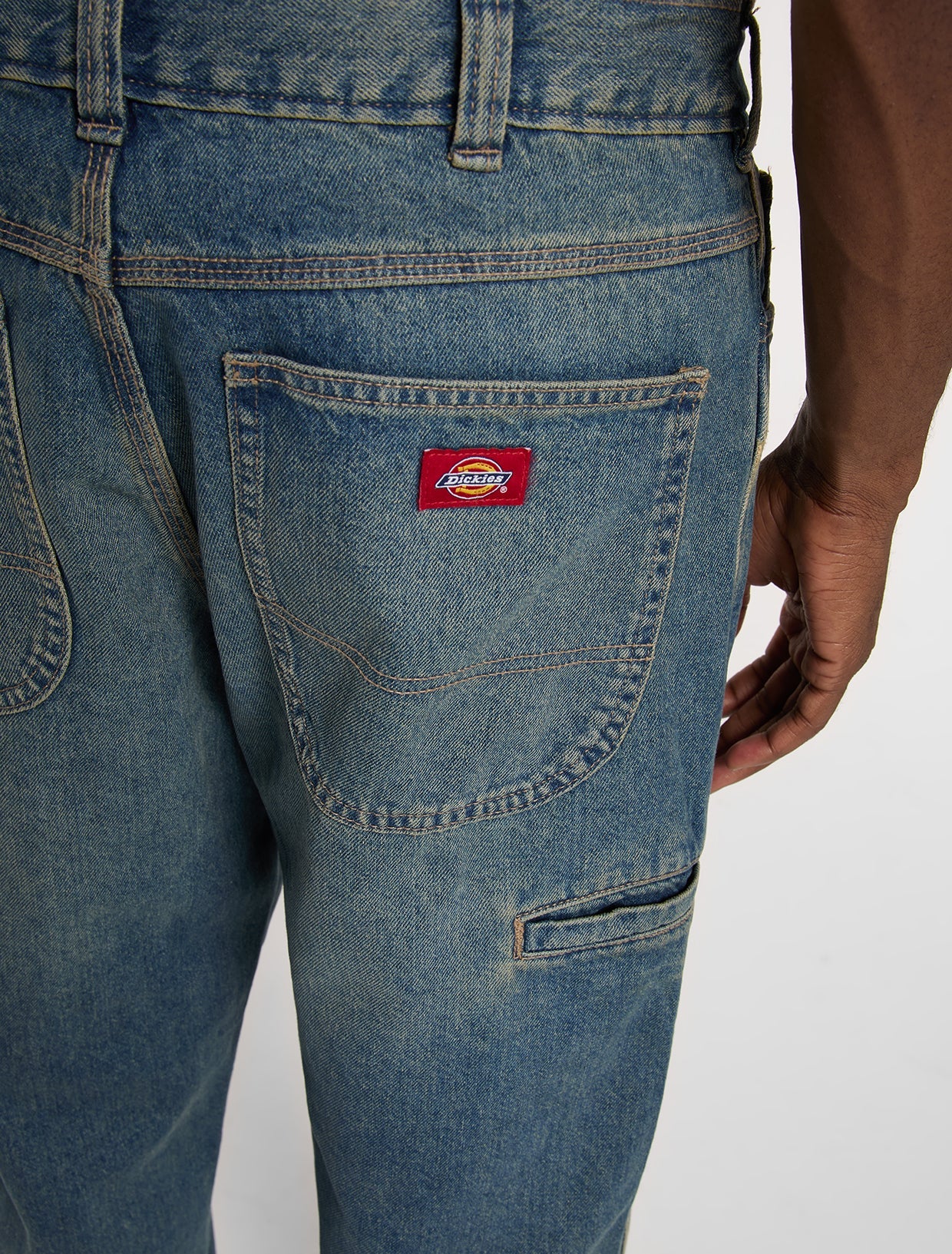 JEANS BAGGY TAPERED BLU TINTO KHAKI