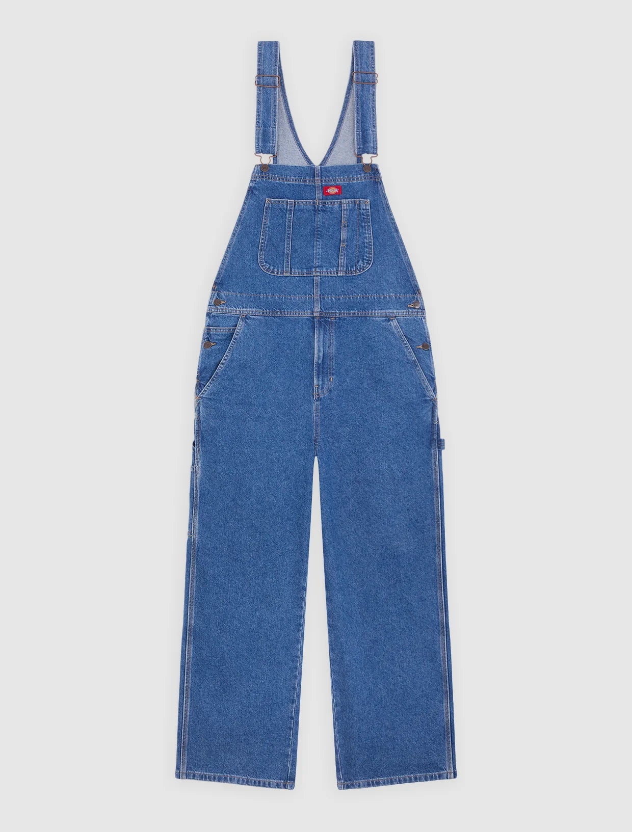 SALOPETTE LOOSE FIT IN DENIM BLU CLASSICO