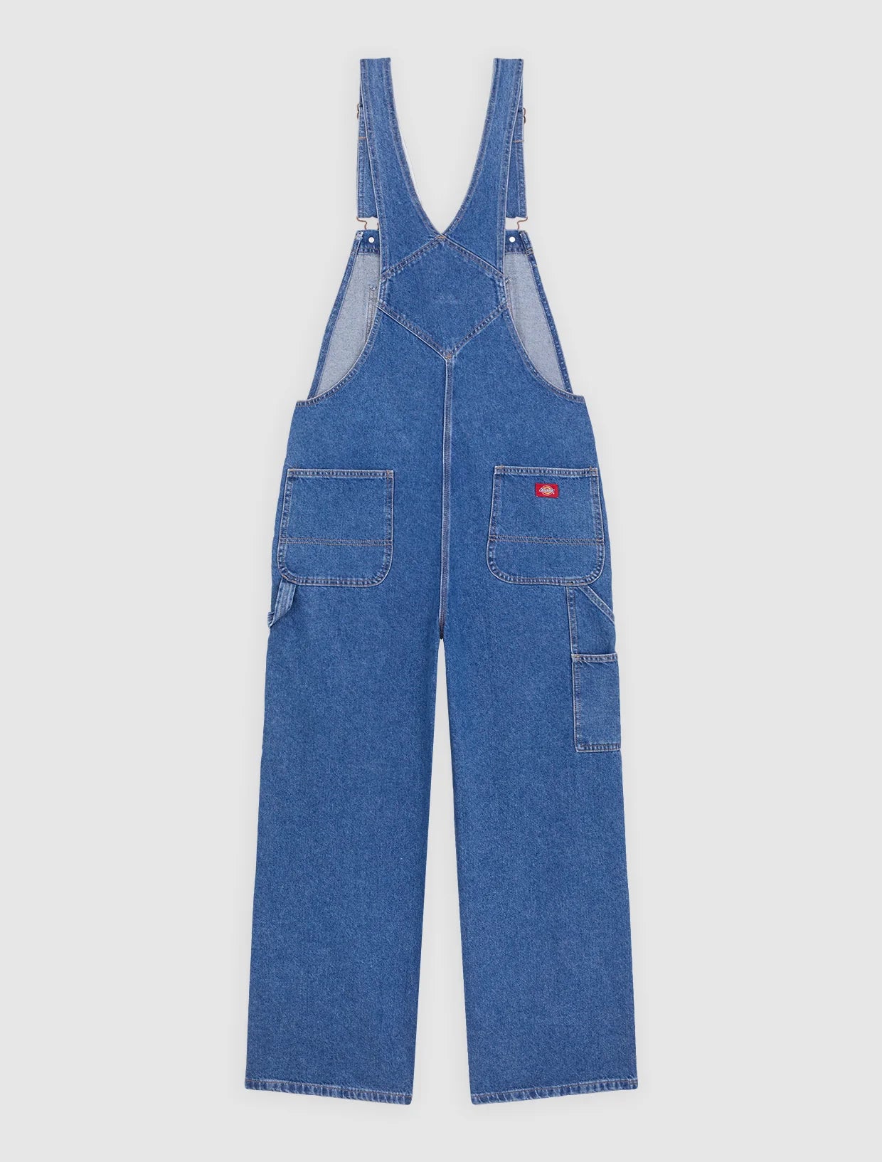 SALOPETTE LOOSE FIT IN DENIM BLU CLASSICO