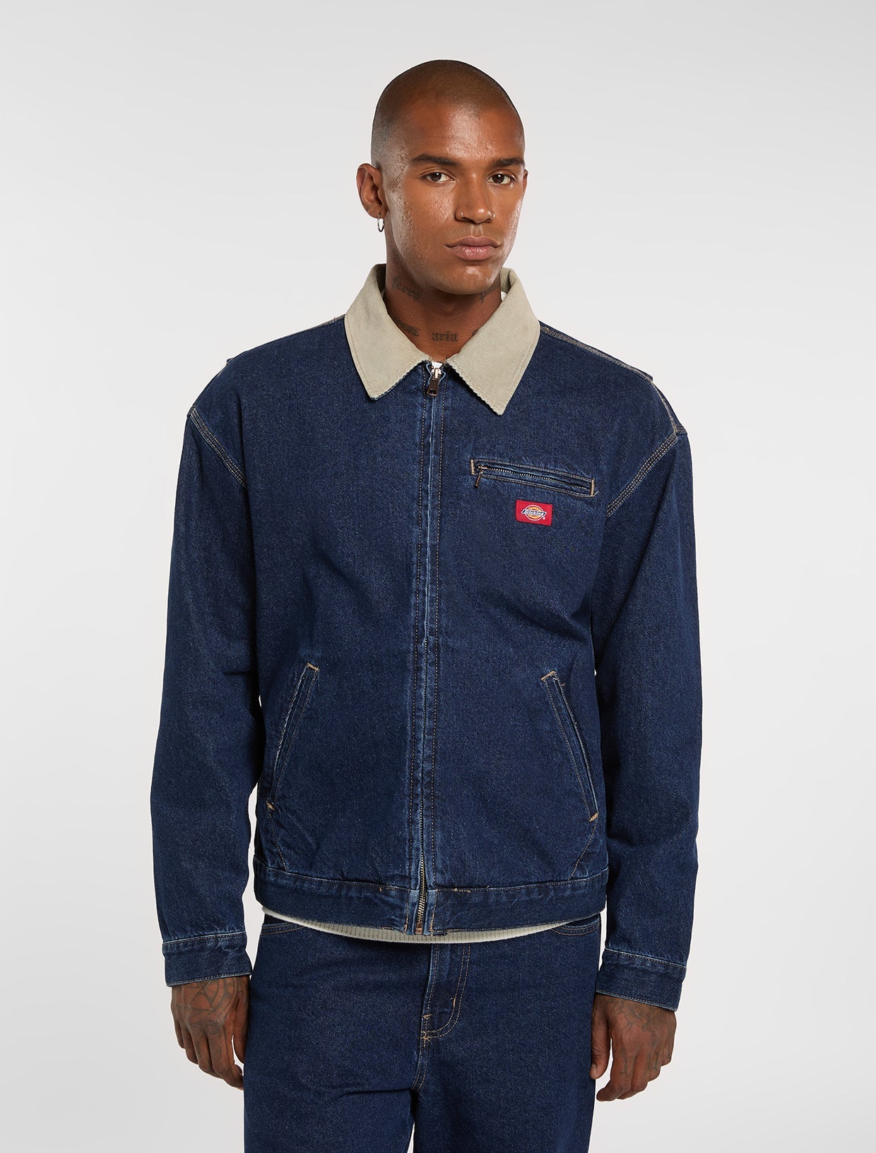 GIACCA PAINTER IN DENIM INDACO SCURO