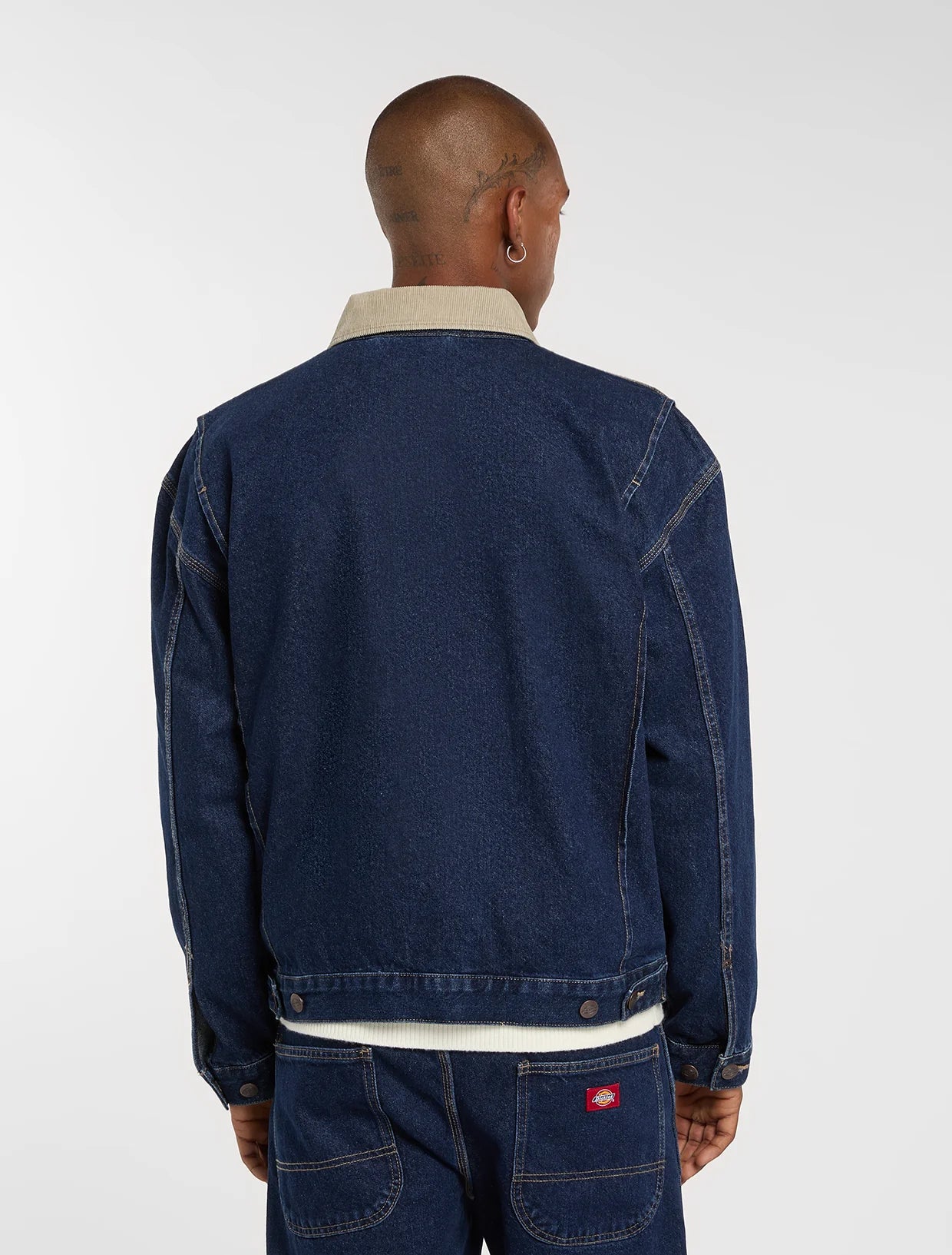 GIACCA PAINTER IN DENIM INDACO SCURO