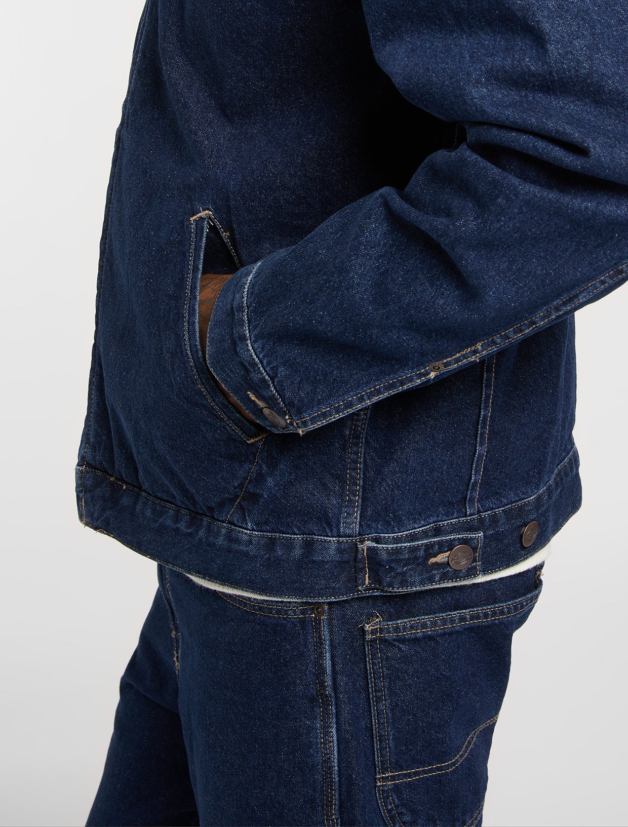 GIACCA PAINTER IN DENIM INDACO SCURO