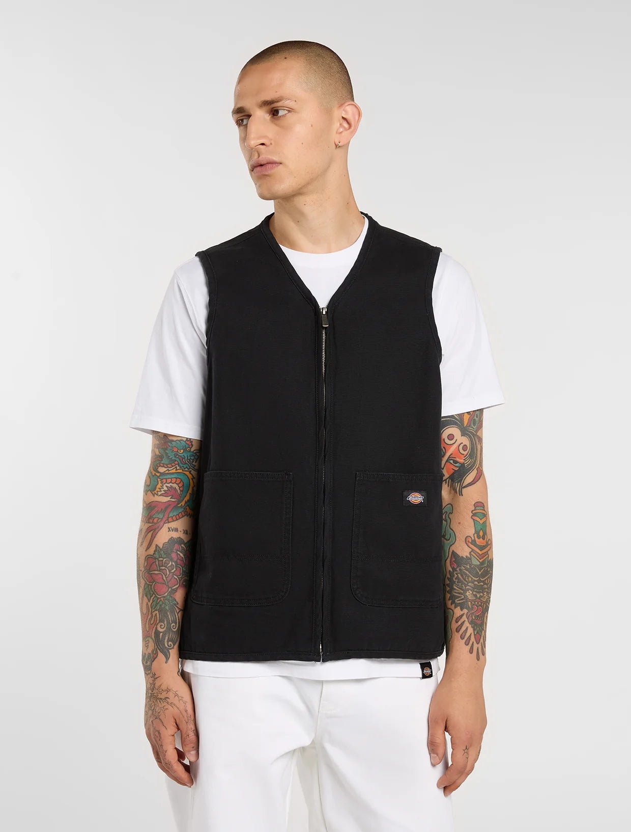 GILET CANVAS SUMMER NERO