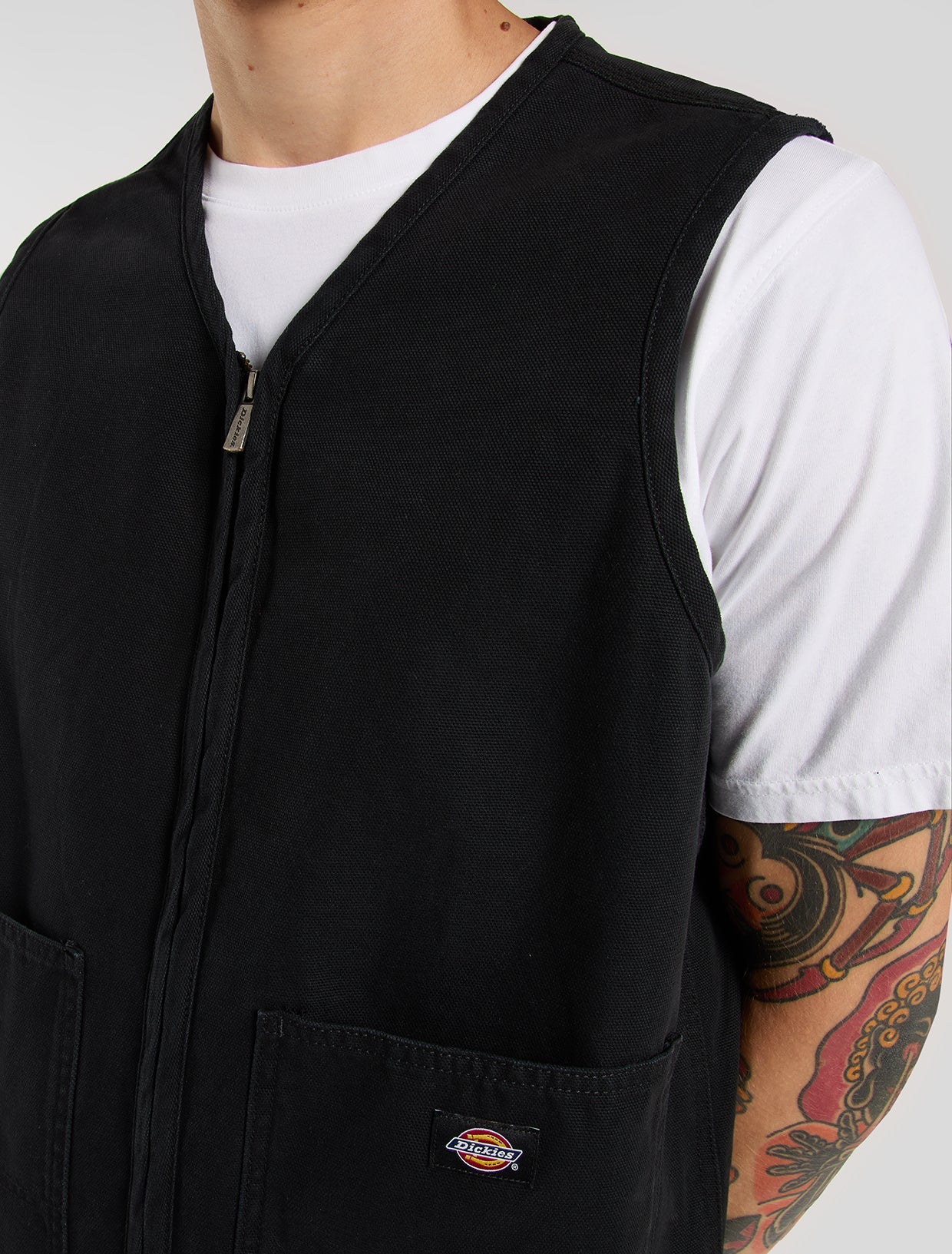 GILET CANVAS SUMMER NERO