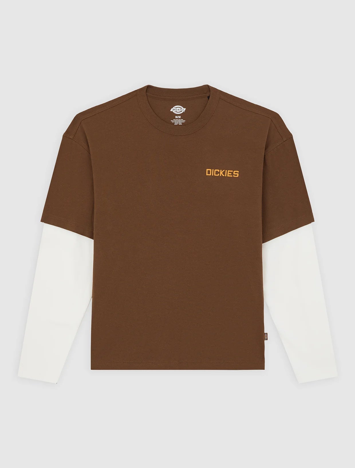 T-SHIRT 2-IN-1 MARRONE LEGNO