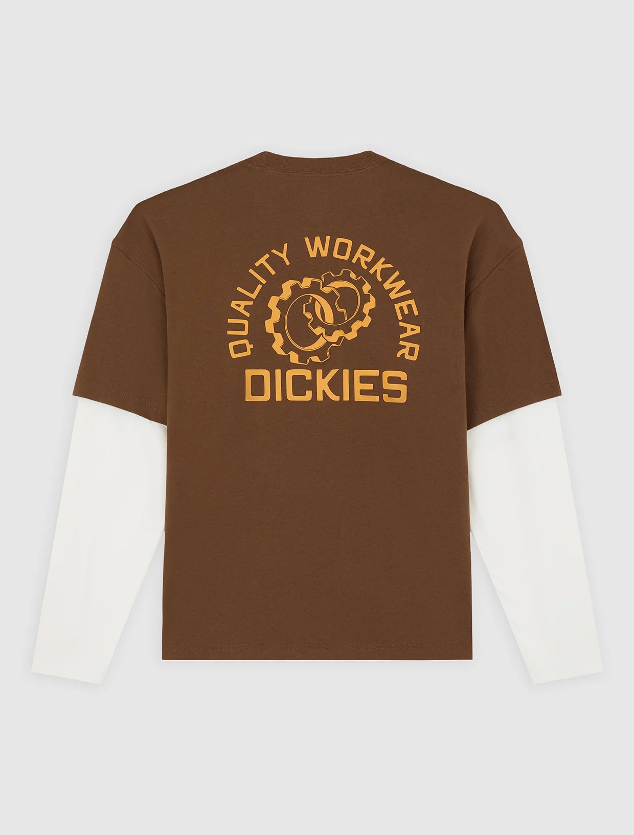 T-SHIRT 2-IN-1 MARRONE LEGNO