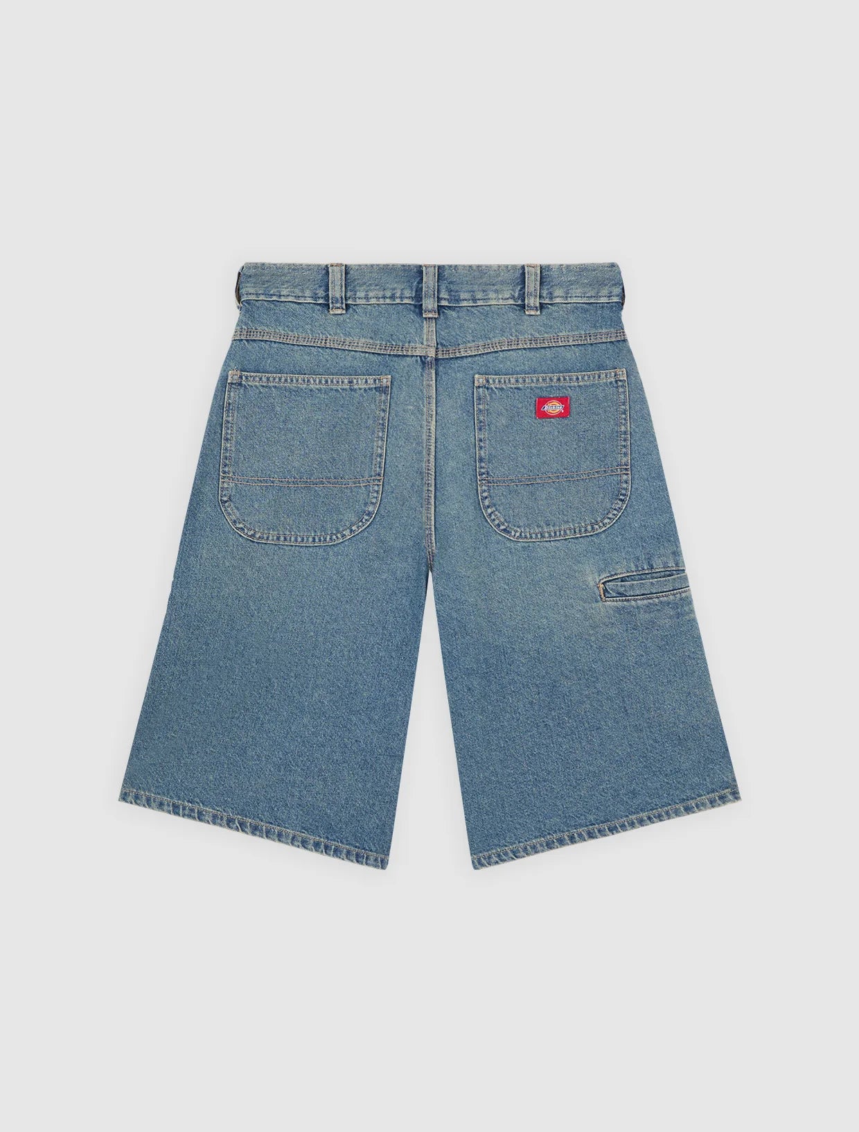 SHORTS LOOSE FIT IN DENIM BLU TINTO KHAKI