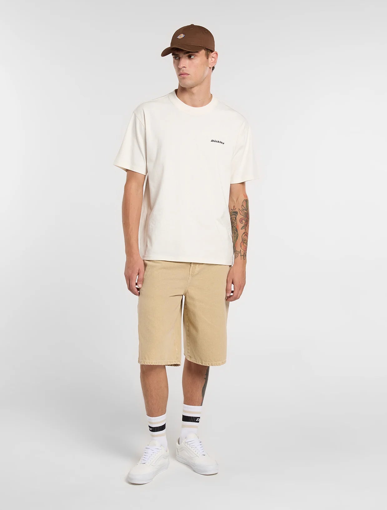 SHORTS LOOSE FIT IN DENIM EUCALIPTO