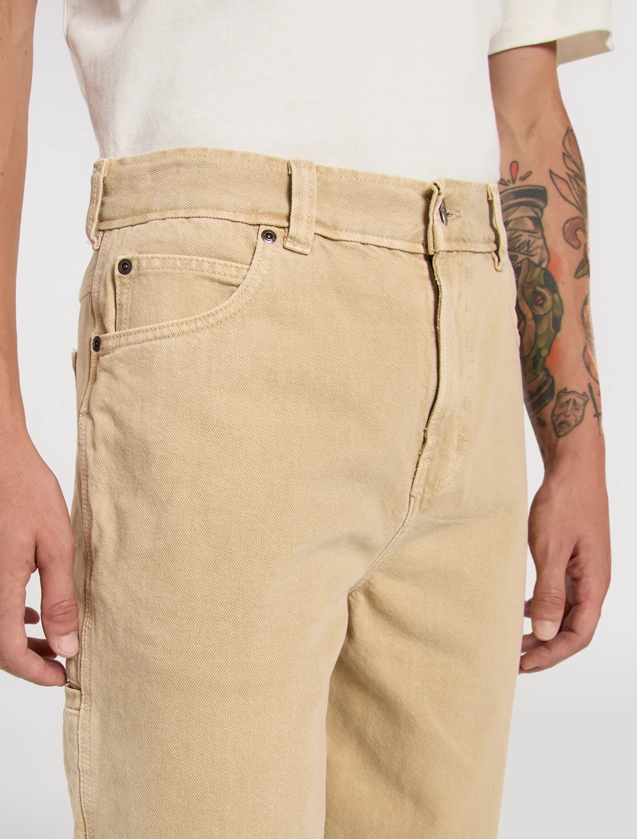 SHORTS LOOSE FIT IN DENIM EUCALIPTO