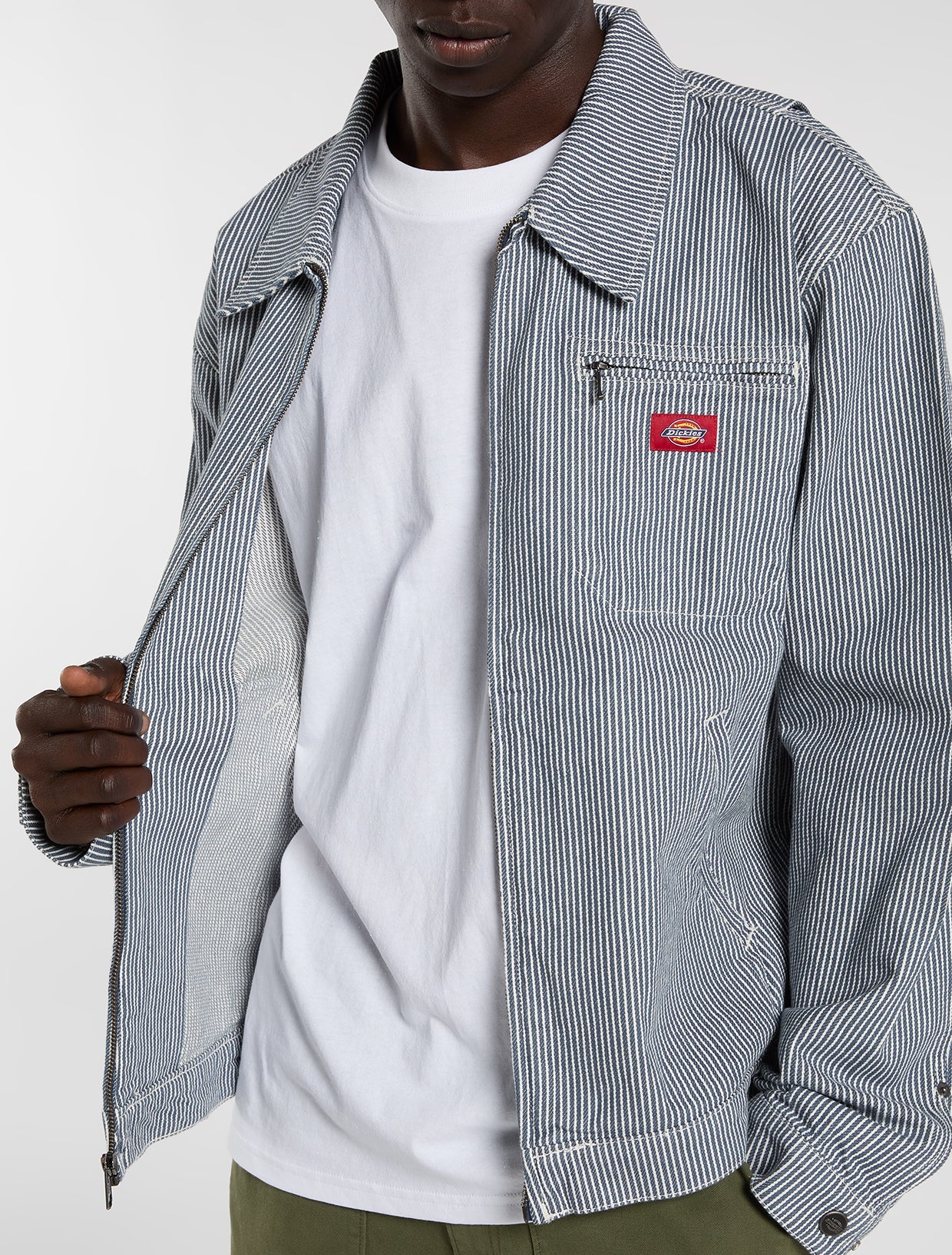 CAMICIA A MANICHE LUNGHE IN HICKORY INDACO RETRÒ