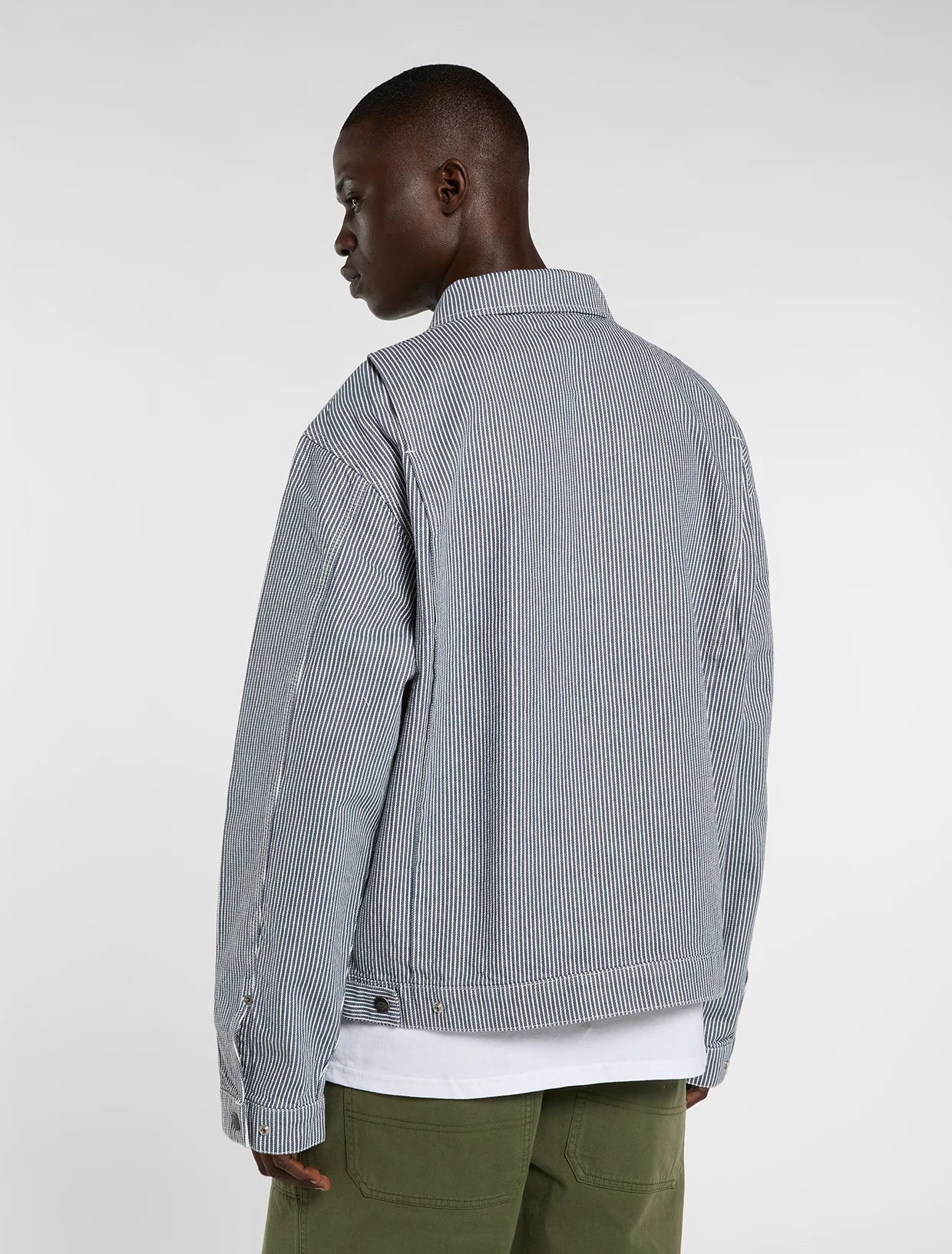 CAMICIA A MANICHE LUNGHE IN HICKORY INDACO RETRÒ