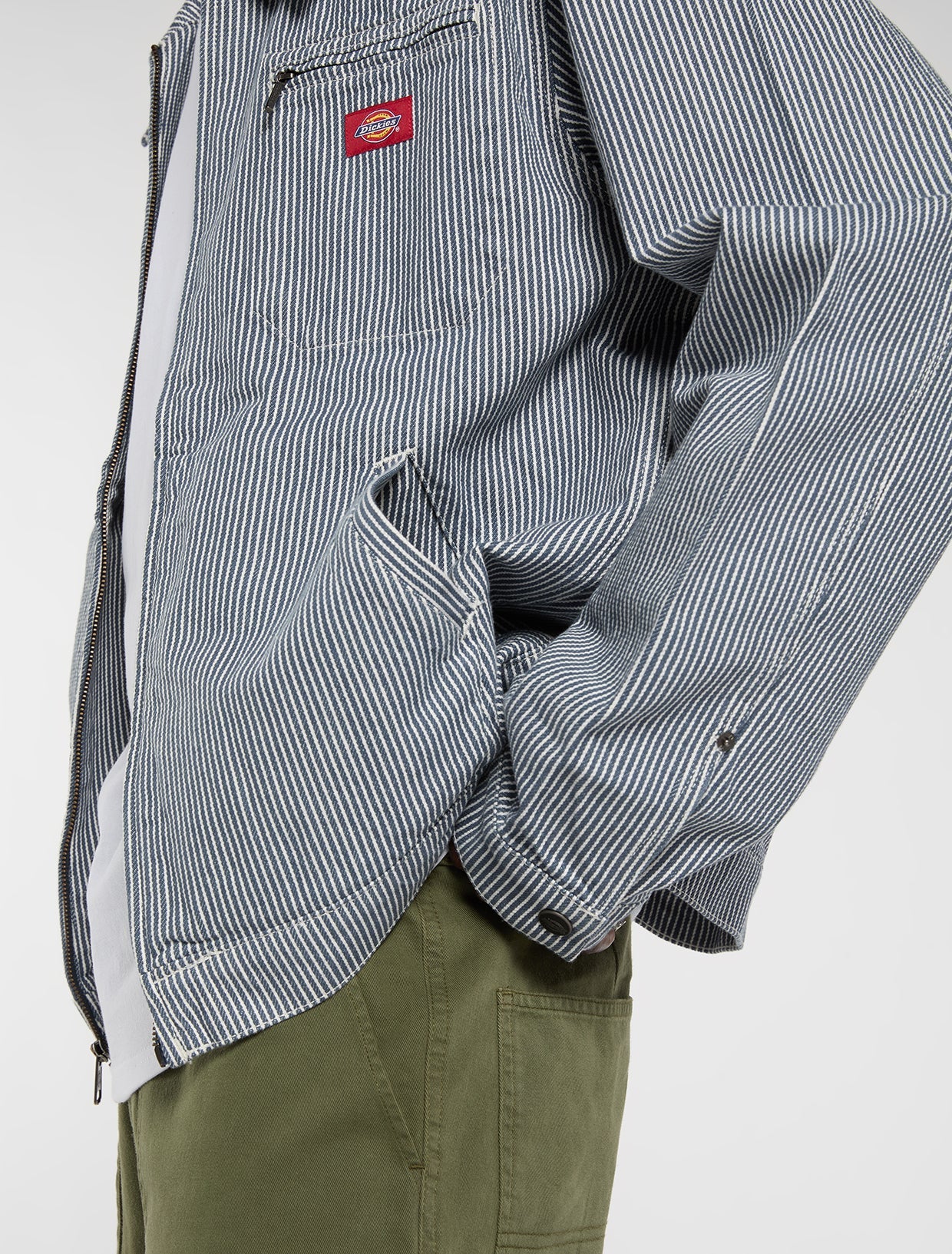 CAMICIA A MANICHE LUNGHE IN HICKORY INDACO RETRÒ