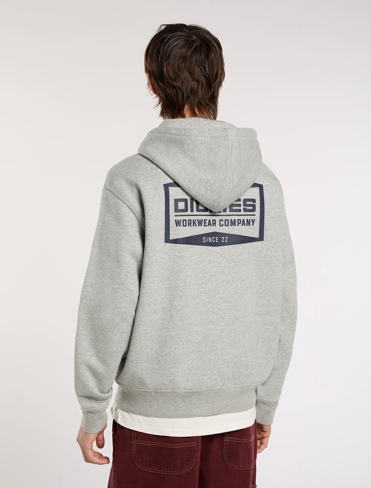 DICKIES - BOLIVAR FZ HOODIE GREY MELANGE