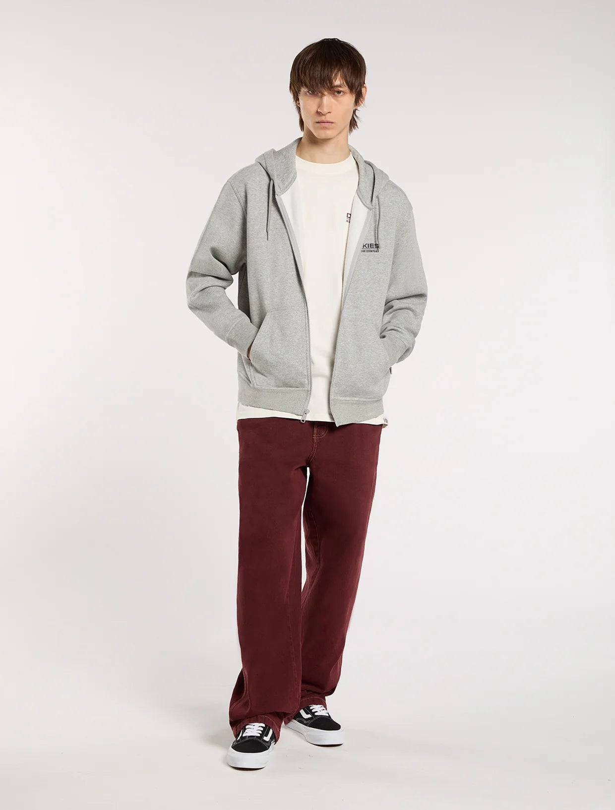 DICKIES - BOLIVAR FZ HOODIE GREY MELANGE