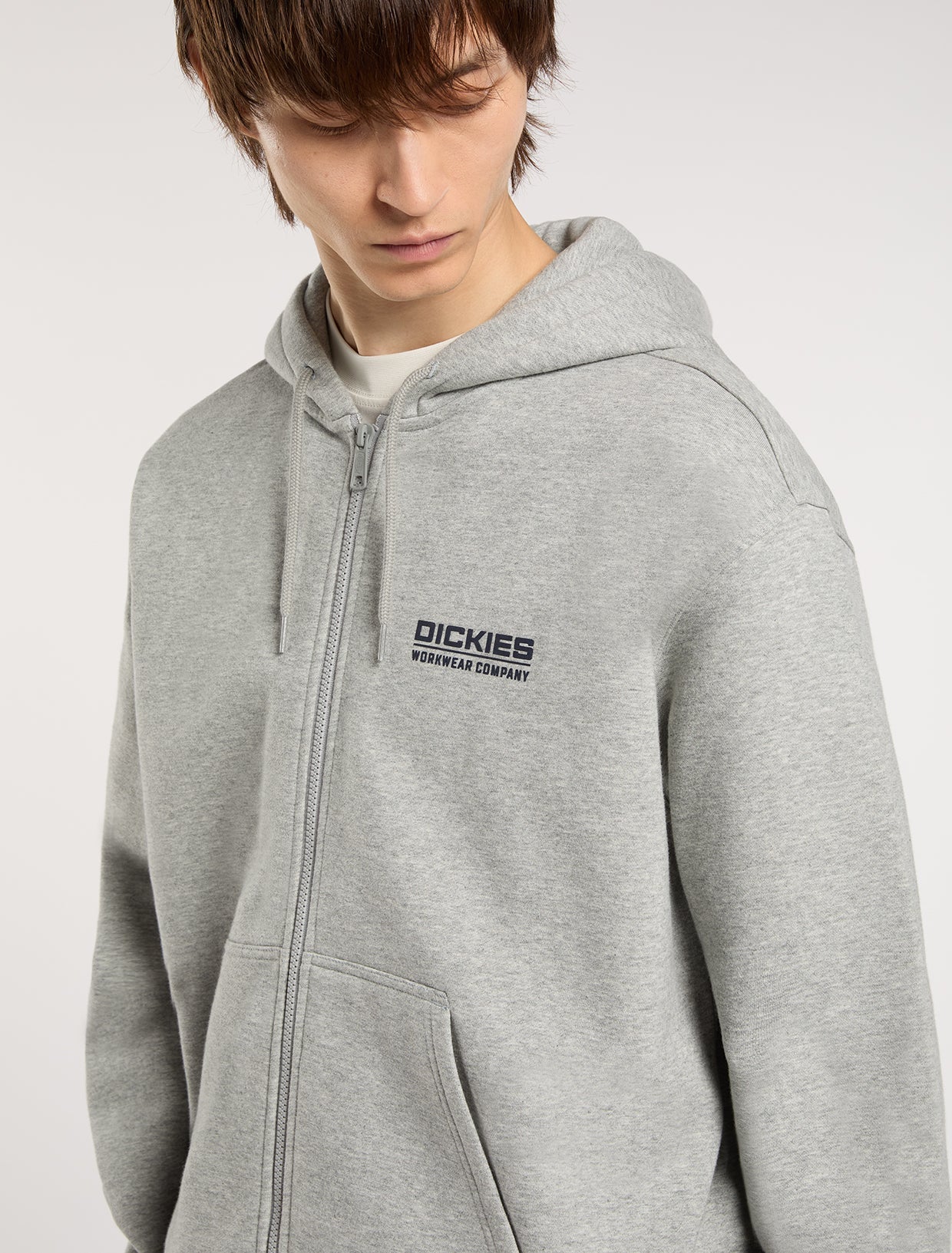 DICKIES - BOLIVAR FZ HOODIE GREY MELANGE