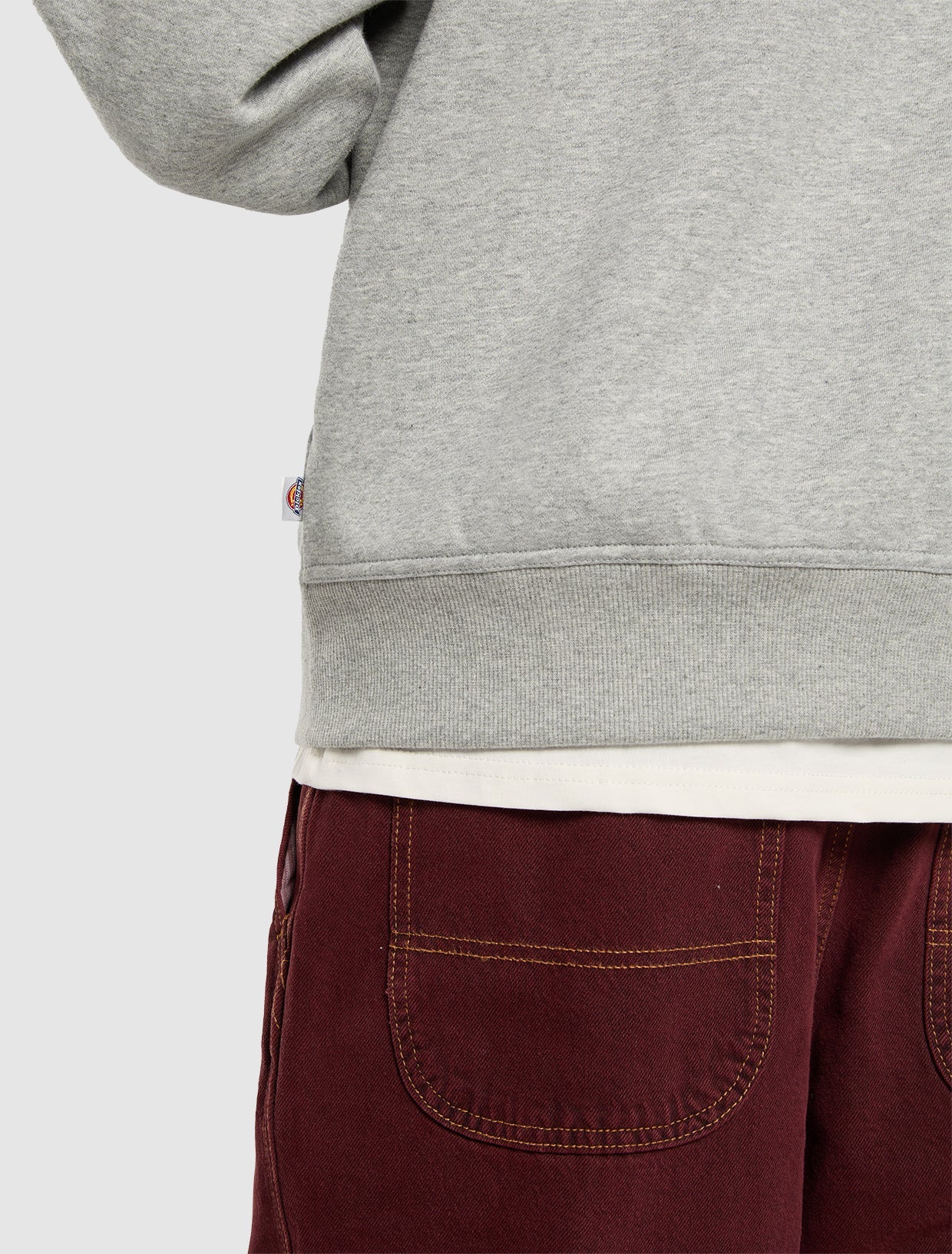 DICKIES - BOLIVAR FZ HOODIE GREY MELANGE