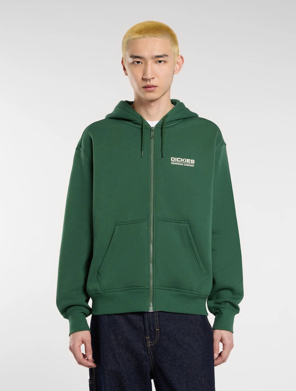 DICKIES - BOLIVAR FZ HOODIE PINE NEEDLE GREEN