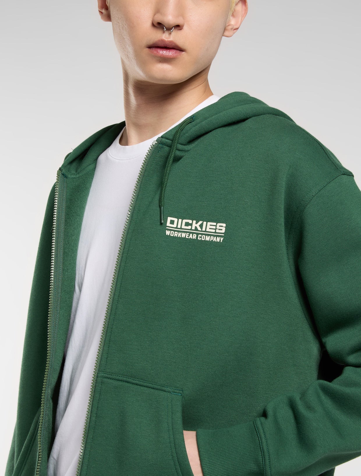 DICKIES - BOLIVAR FZ HOODIE PINE NEEDLE GREEN