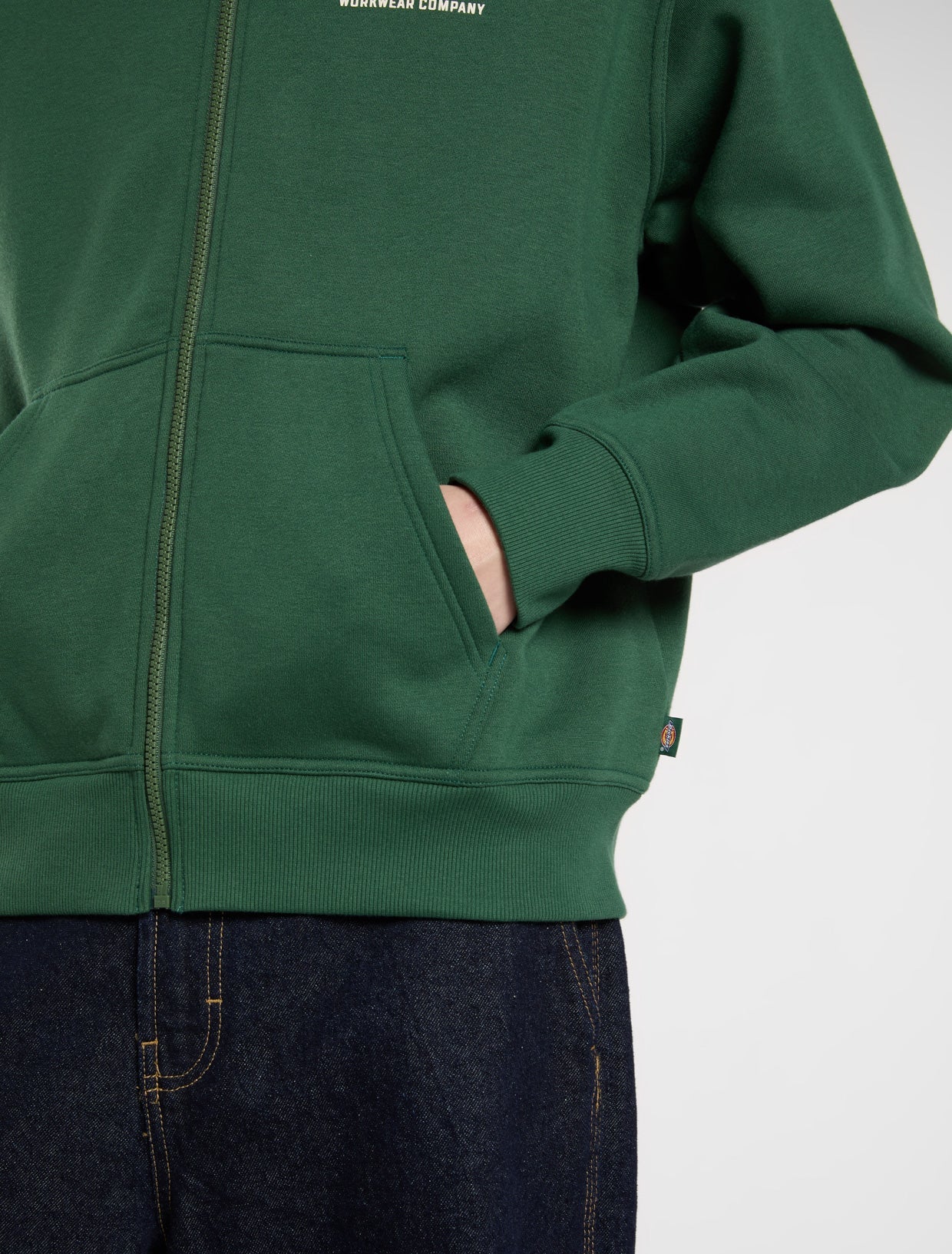DICKIES - BOLIVAR FZ HOODIE PINE NEEDLE GREEN