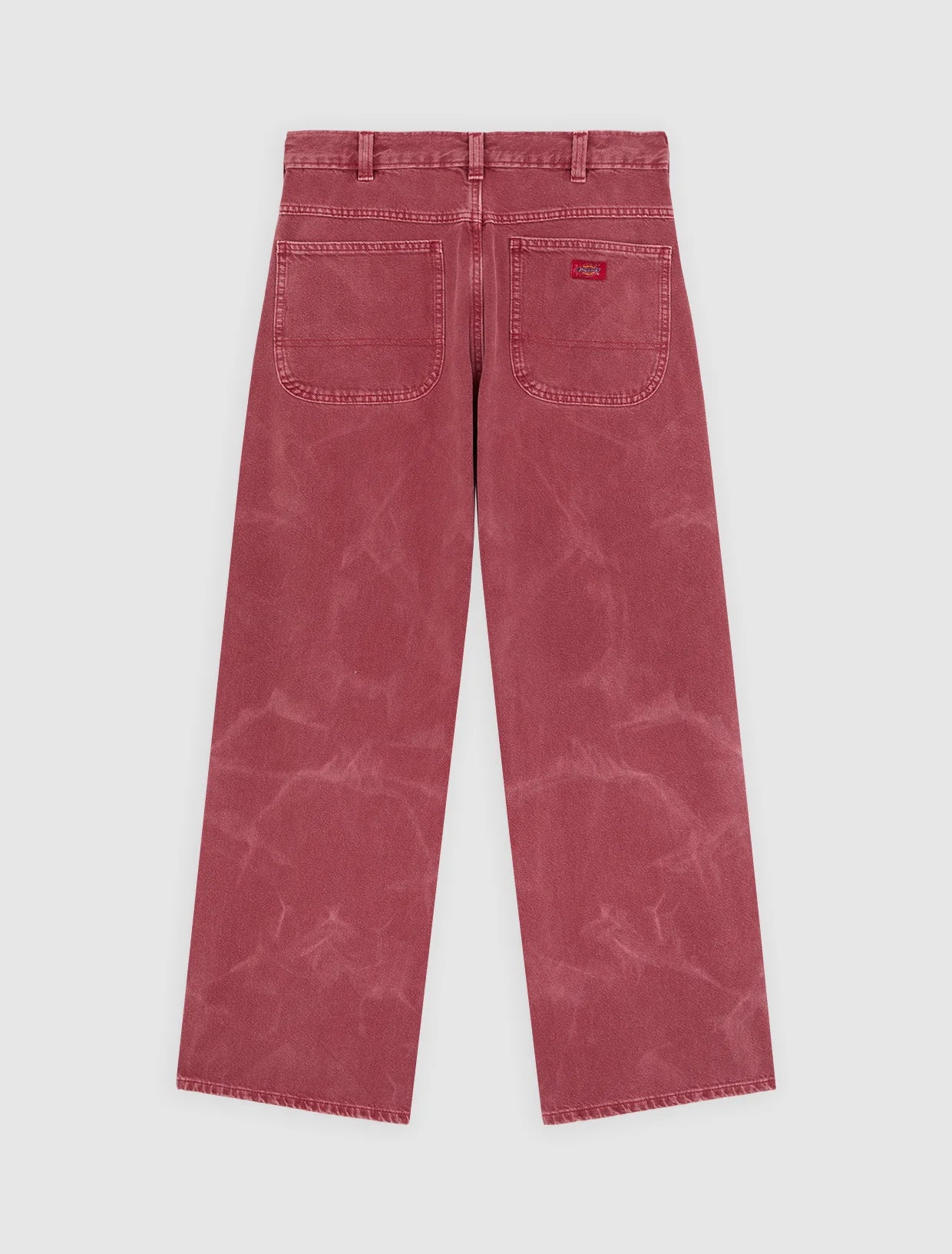 JEANS DRITTI BAGGY ROSSO GRANATO