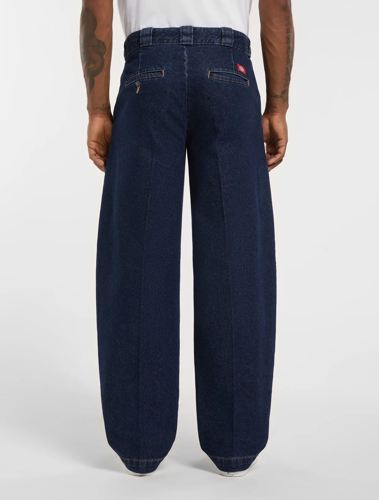 JEANS BARREL IN DENIM TWILL BLU SCURO