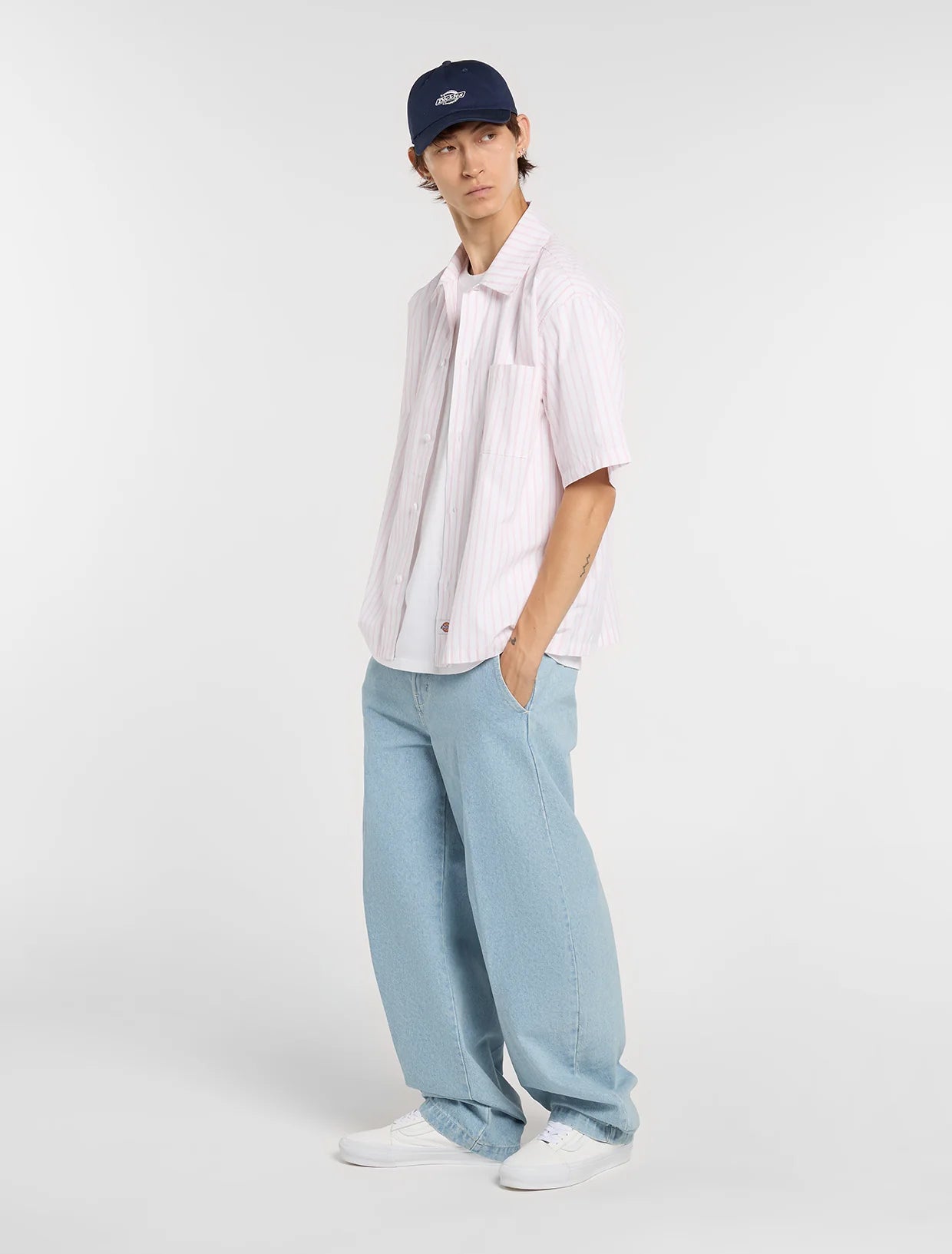 JEANS BARREL IN DENIM BLU VINTAGE