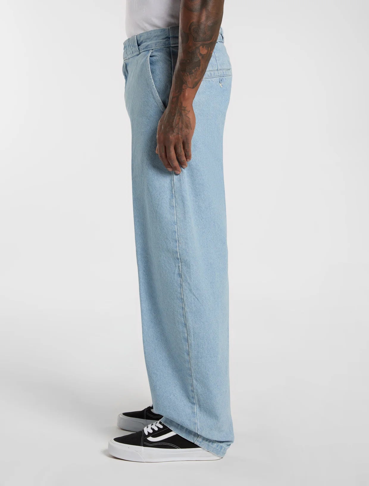 JEANS BARREL IN DENIM BLU VINTAGE