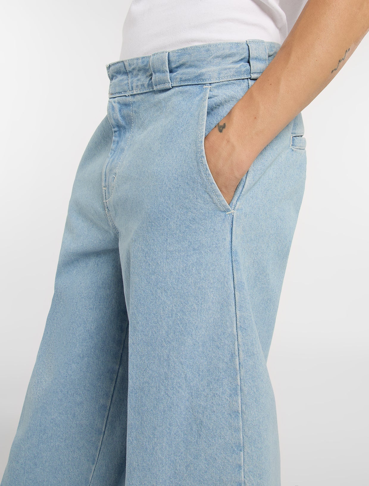 JEANS BARREL IN DENIM BLU VINTAGE