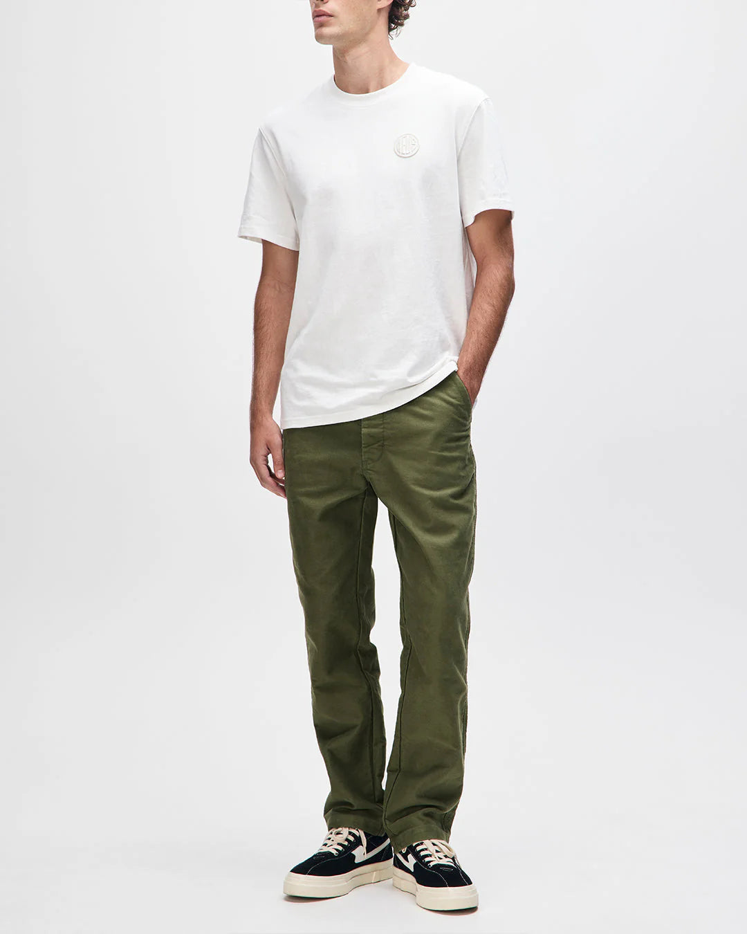 T-SHIRT BOX FIT IN COTONE BIANCO VINTAGE