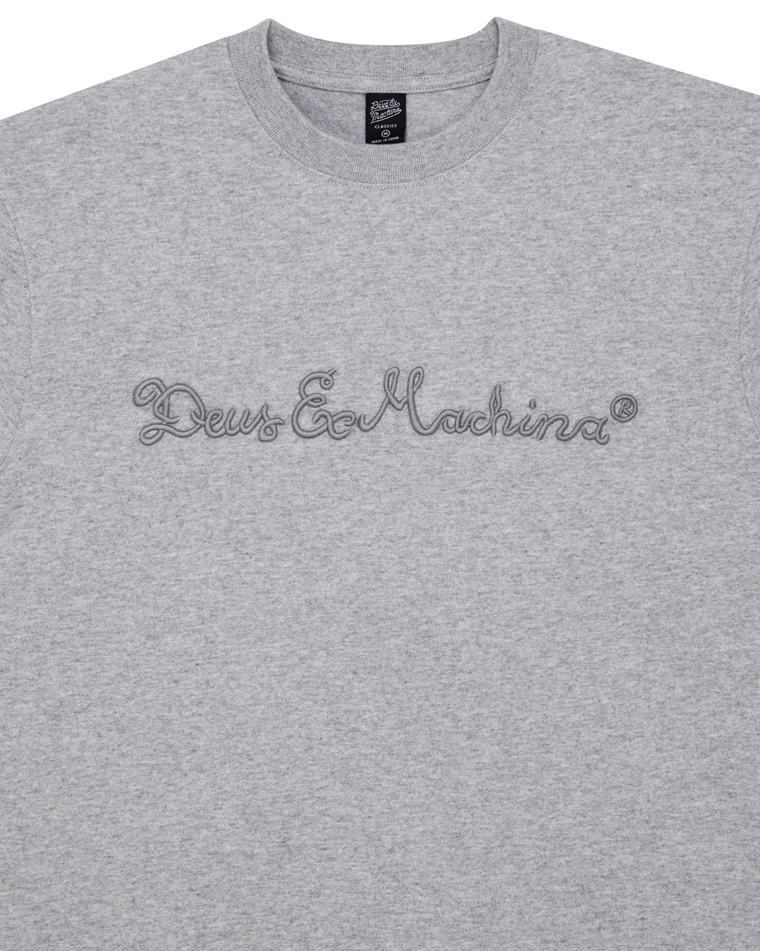 T-SHIRT BOX FIT IN COTONE GRIGIO