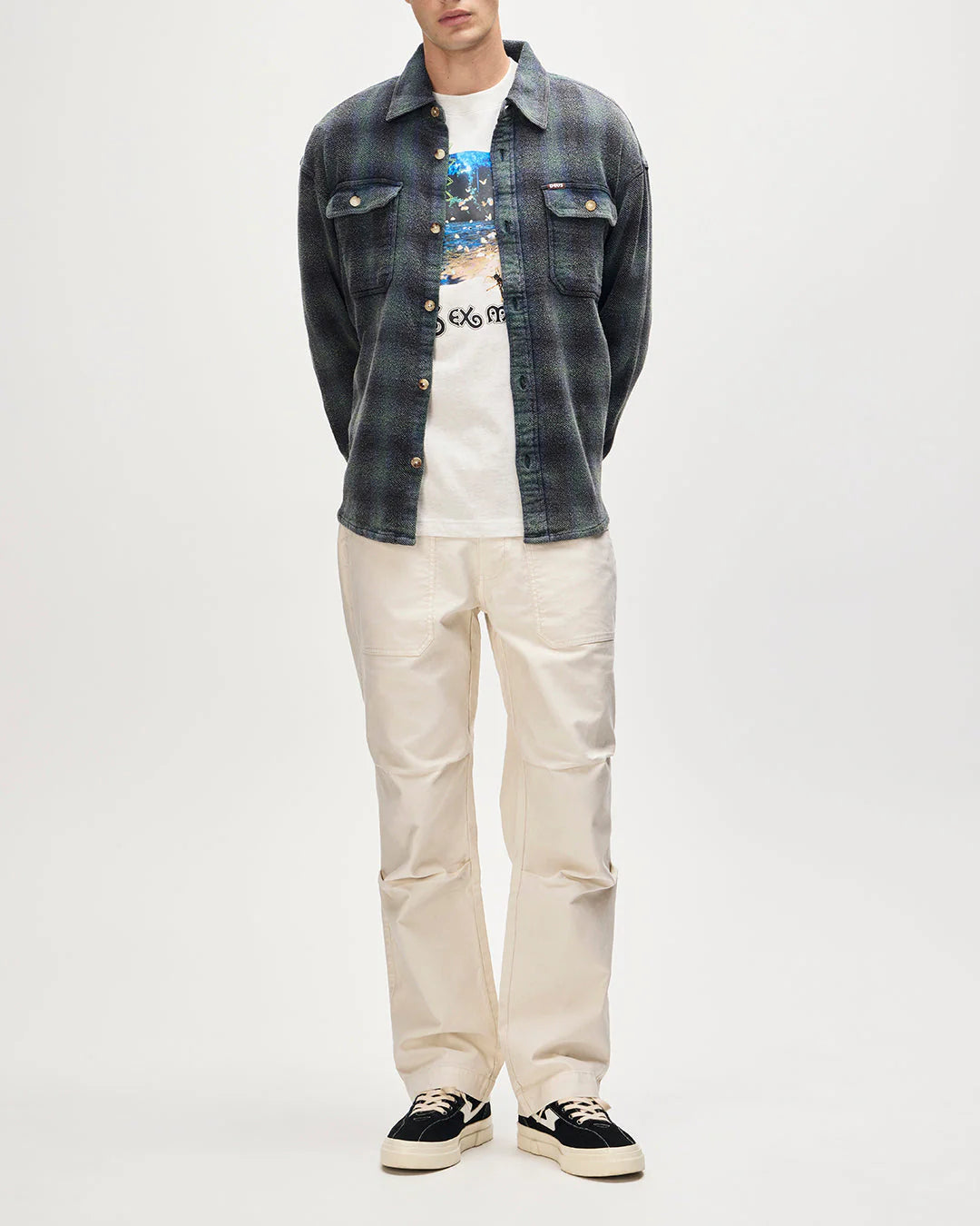 DEUS - TOO BUSY TO WORK CHECK SHIRT