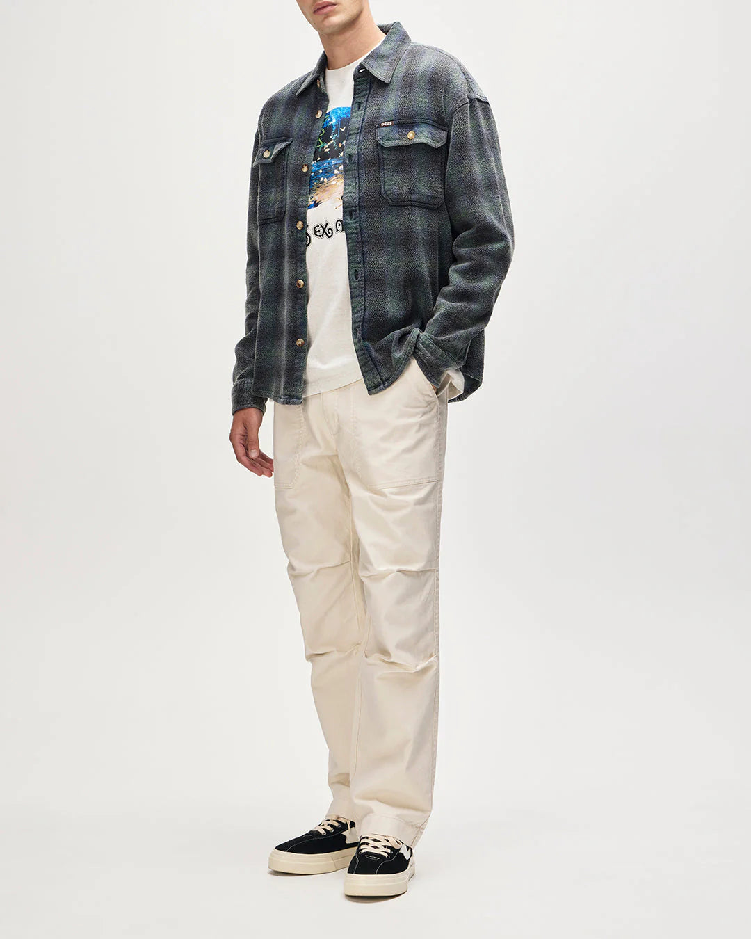 DEUS - TOO BUSY TO WORK CHECK SHIRT