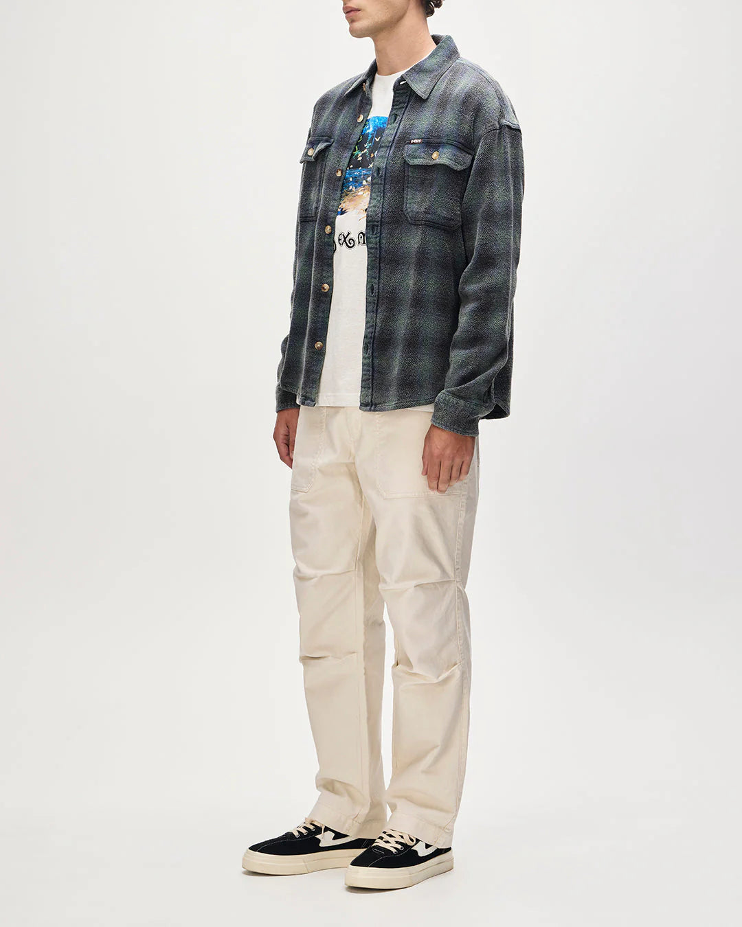 DEUS - TOO BUSY TO WORK CHECK SHIRT