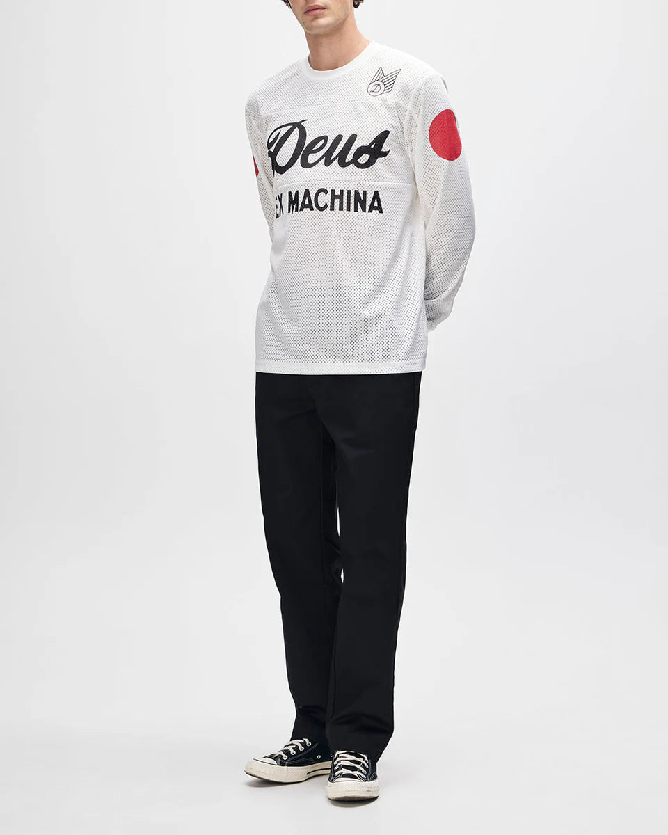 MAGLIA DA MOTO TRAFORATA BIANCO VINTAGE